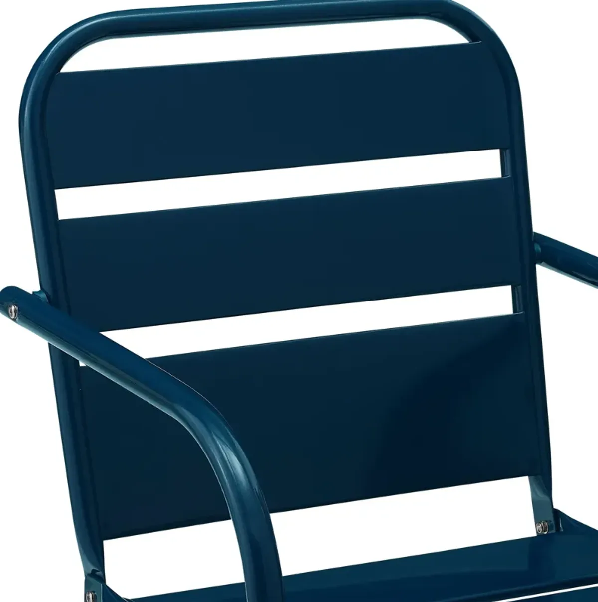 Wallace Set of 2 Outdoor Chairs and Side Table - Navy