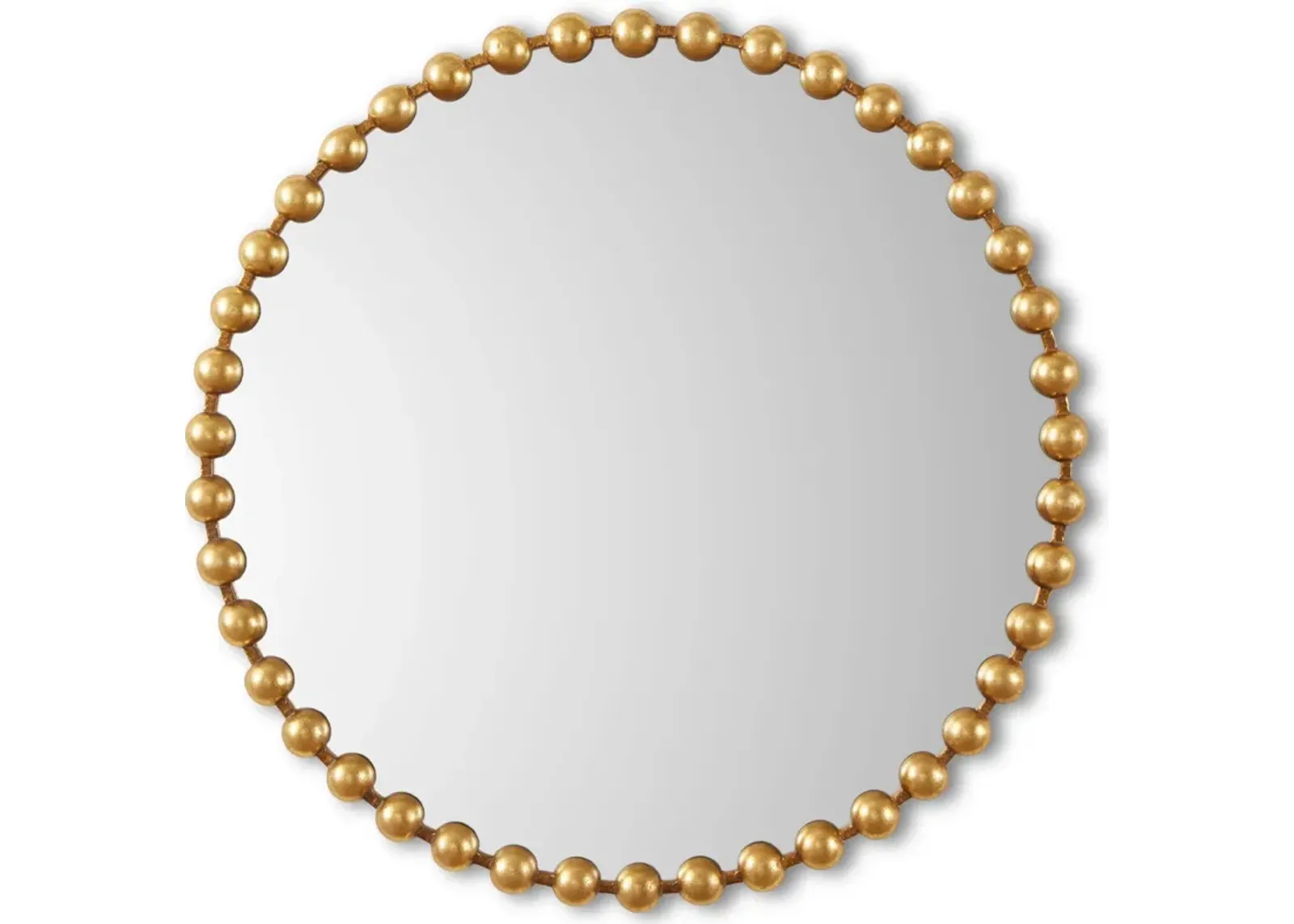 Button 36'' Round Wall Mirror - Gold