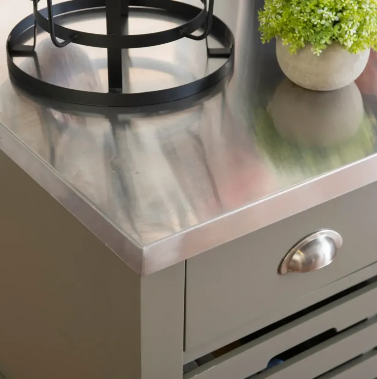 Brighton Kitchen Cart - Gray