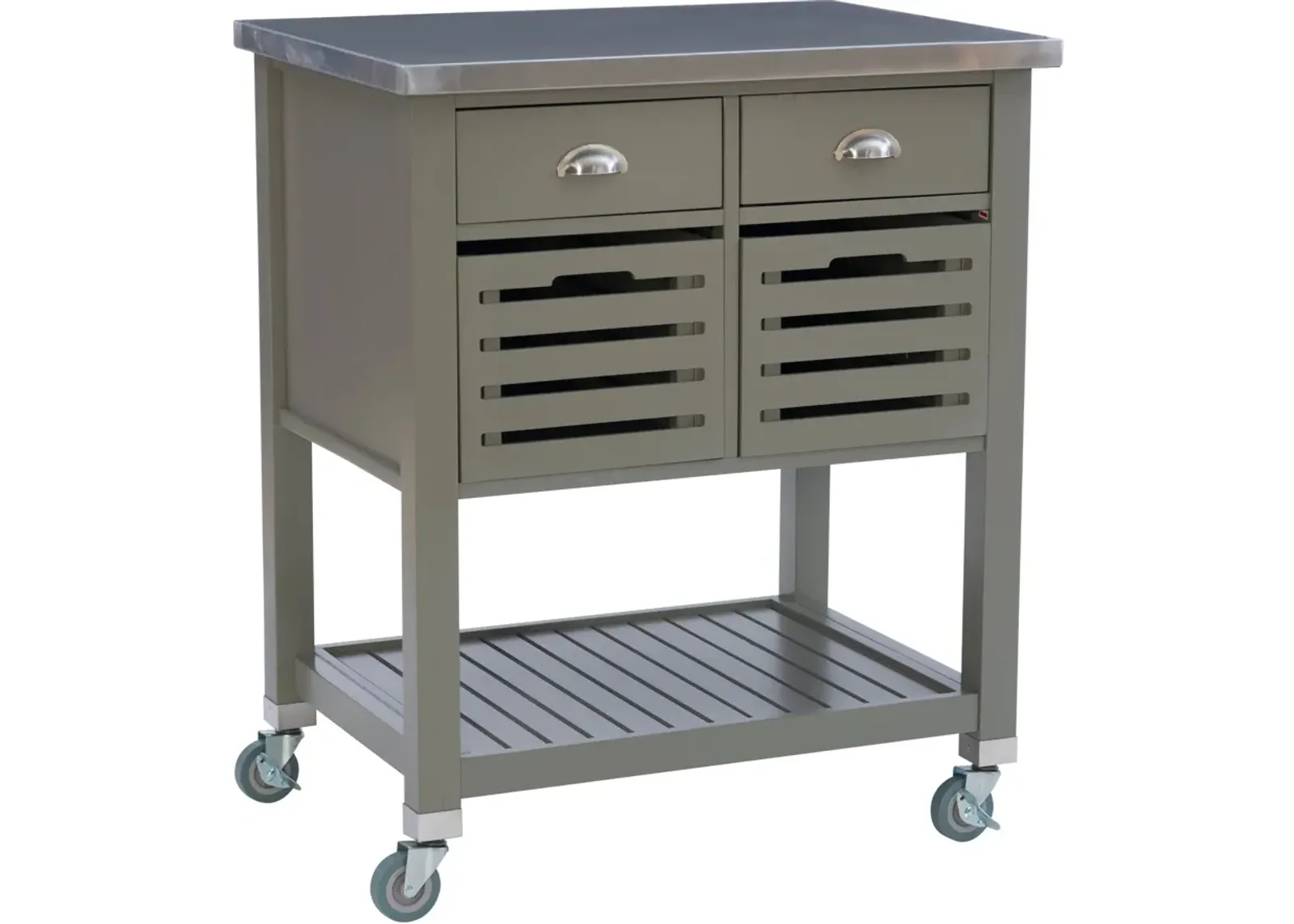 Brighton Kitchen Cart - Gray