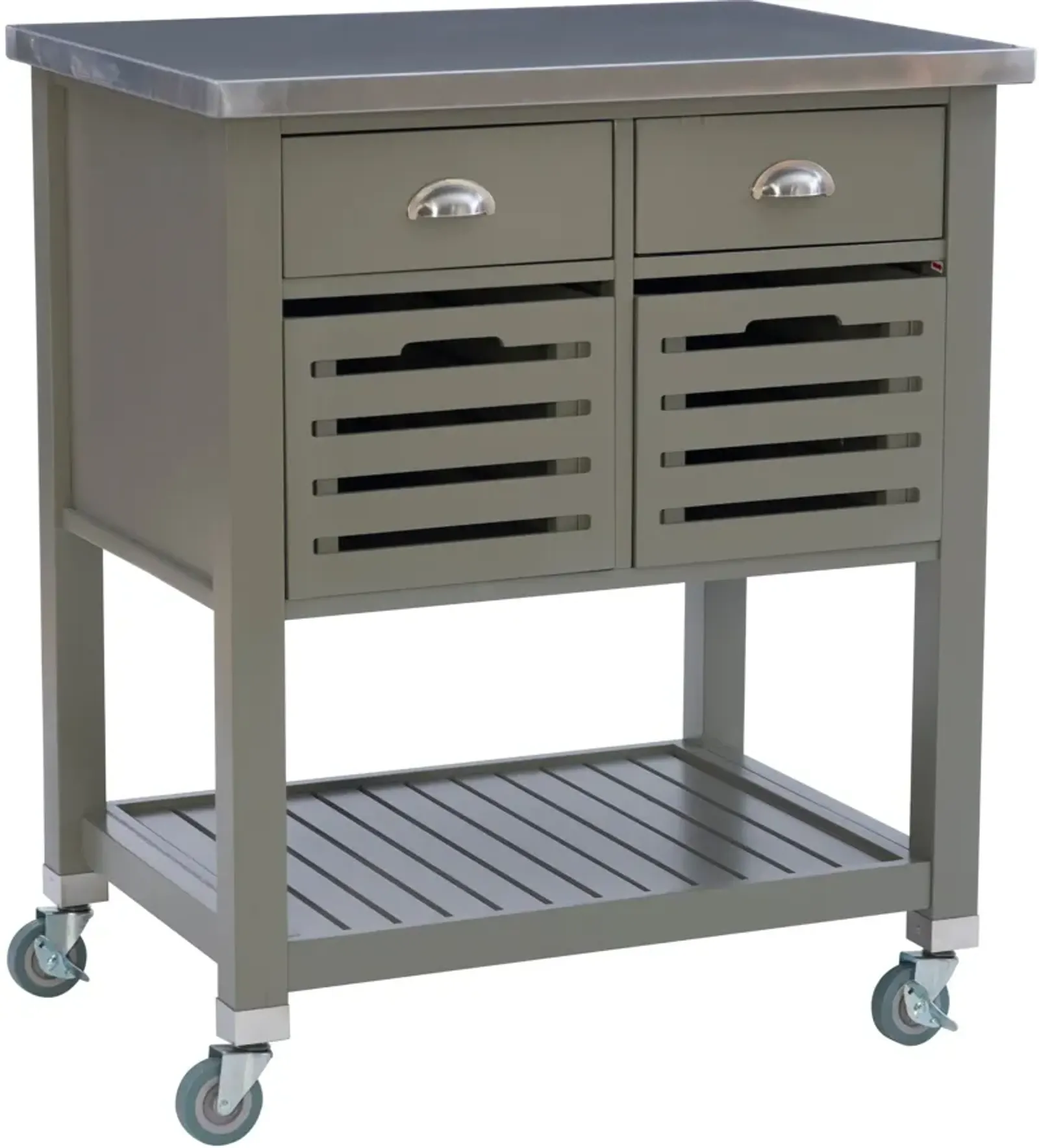 Brighton Kitchen Cart - Gray