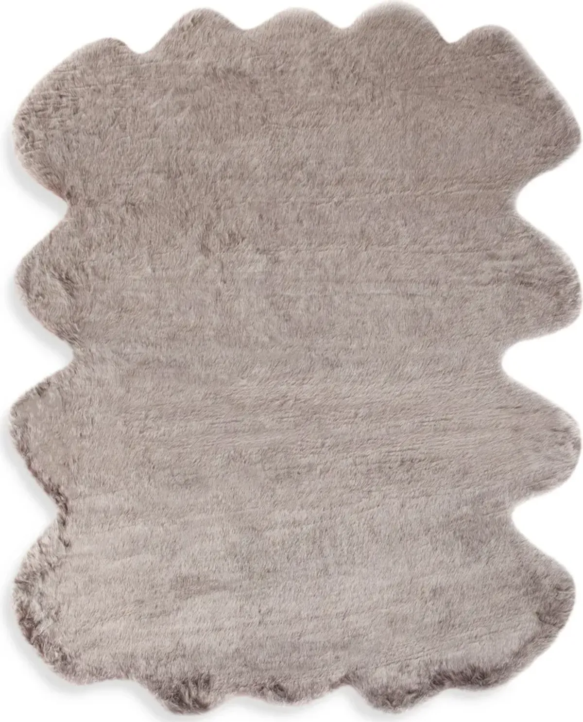 Dorian 6' x 8' Faux Fur Area Rug - Brown