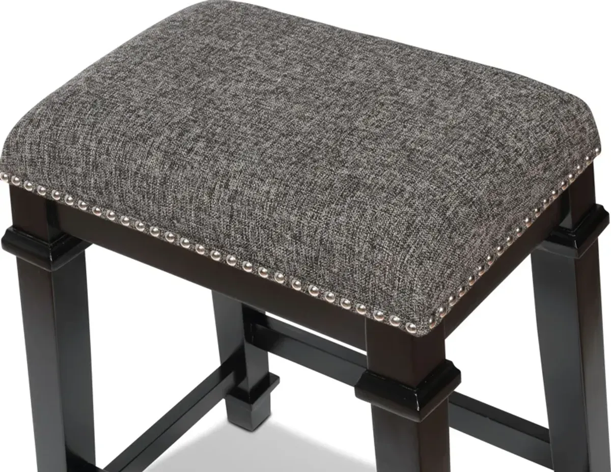 Caleb Counter-Height Stool - Gray Tweed