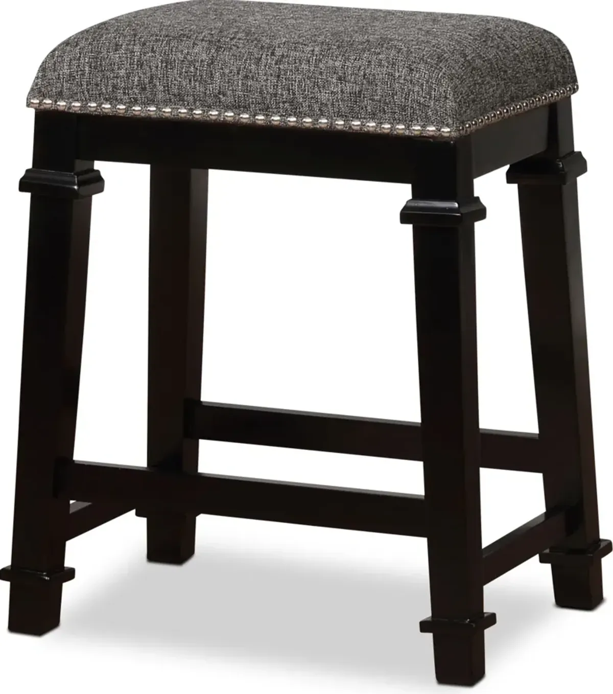 Caleb Counter-Height Stool - Gray Tweed