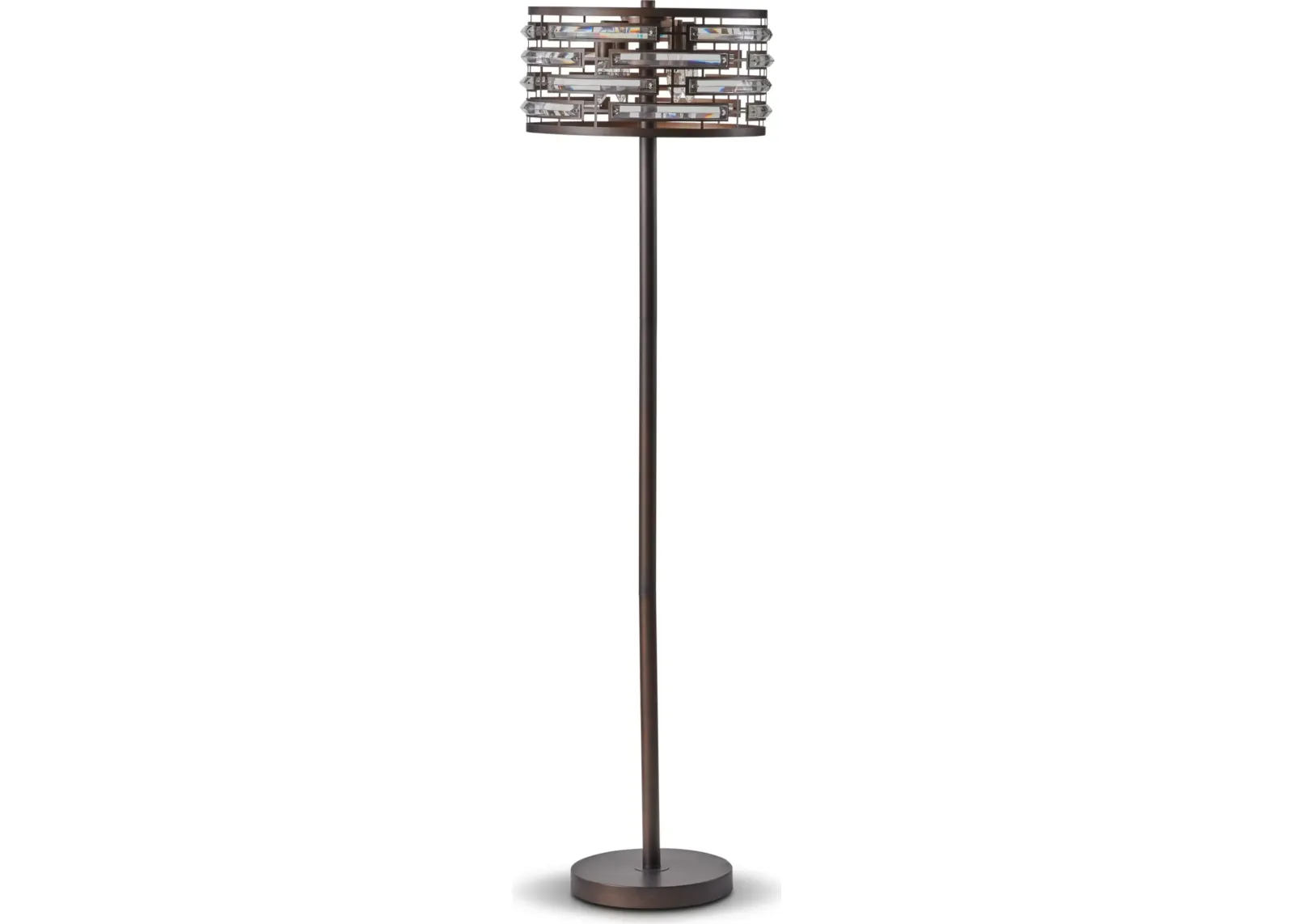 Crystal Bronze Floor Lamp