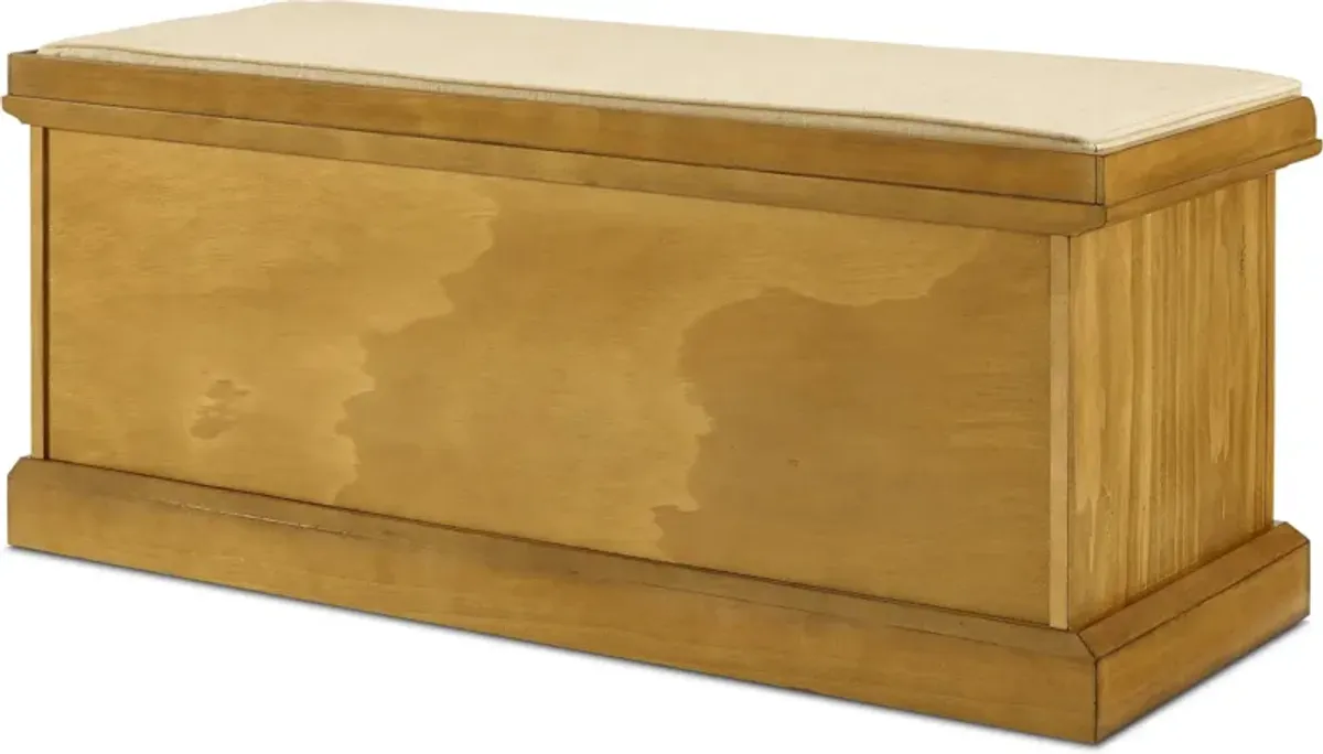 Levi Entryway Storage Bench - Natural