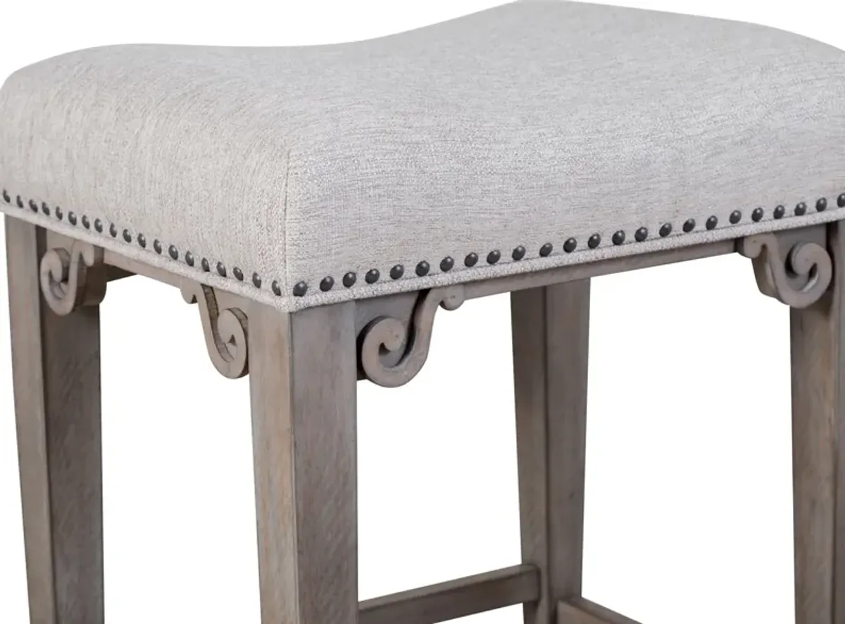 Charthouse Counter-Height Backless Stool - Gray