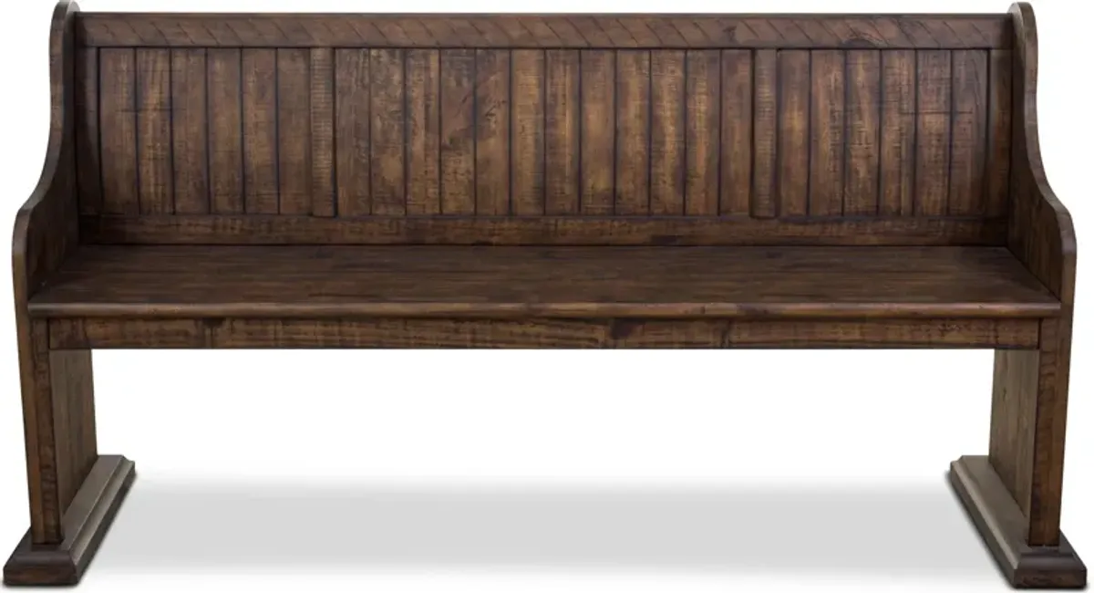 Charthouse Dining Bench - Nutmeg