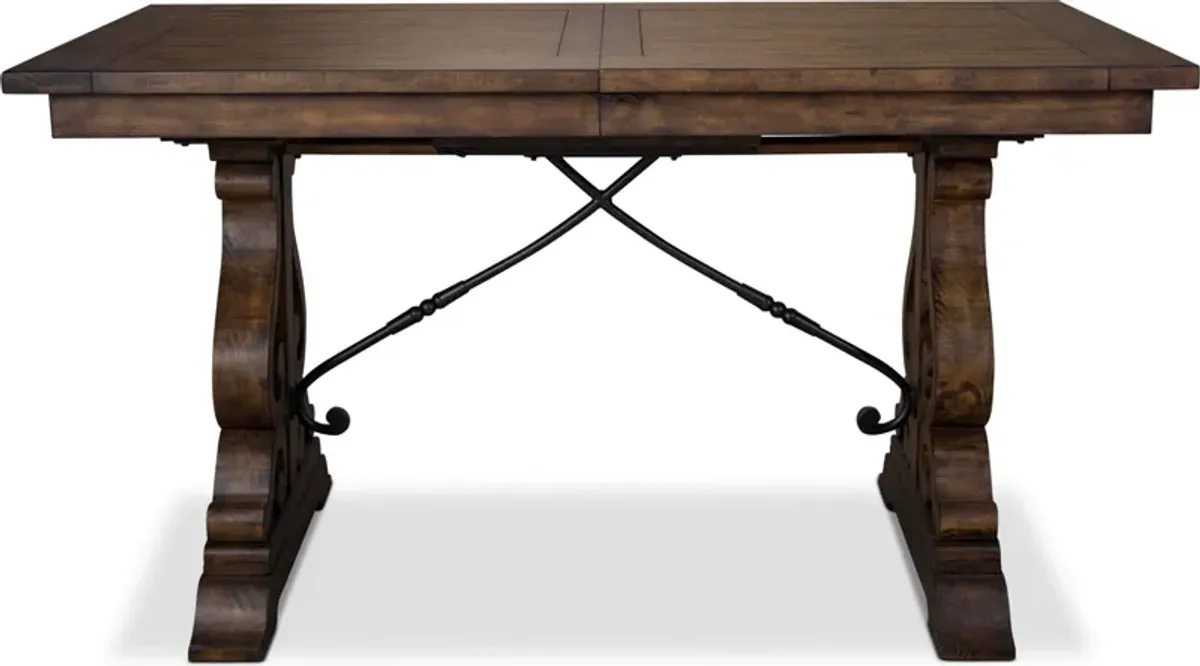 Charthouse Counter-Height Dining Table and 4 Stools - Nutmeg