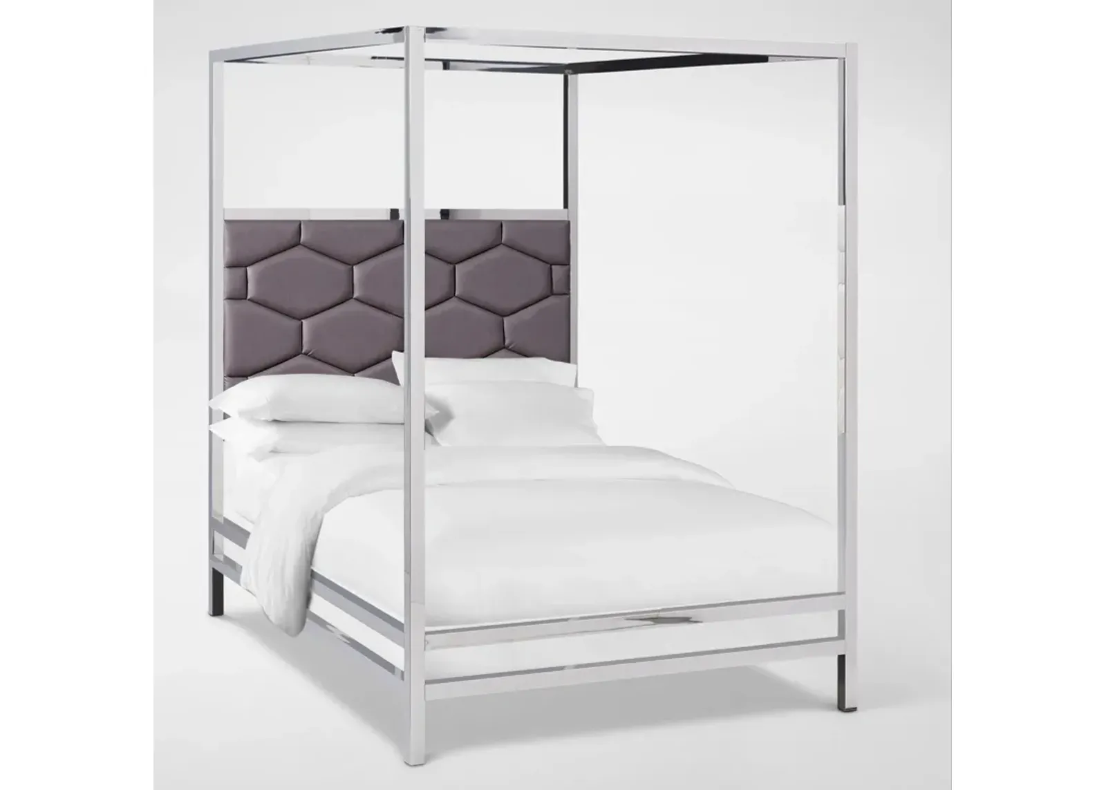 Concerto King Canopy Bed - Gray