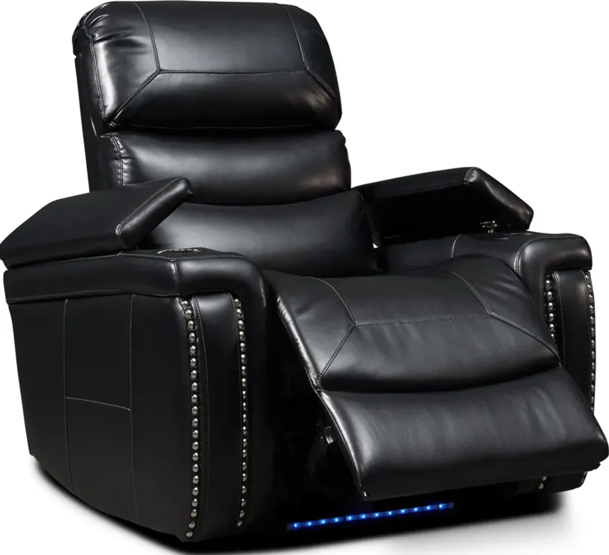 Jackson Triple-Power Reclining Sofa and Recliner Set - Black