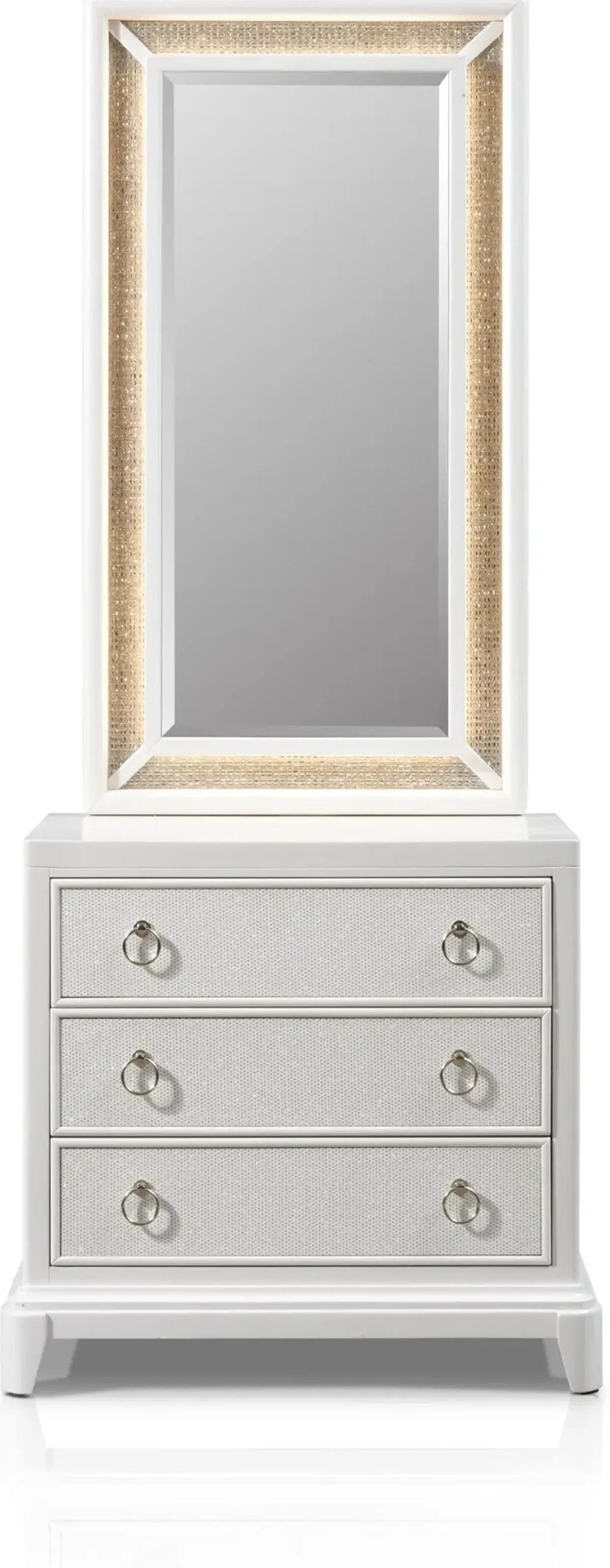 Zarah Nightstand and Mirror