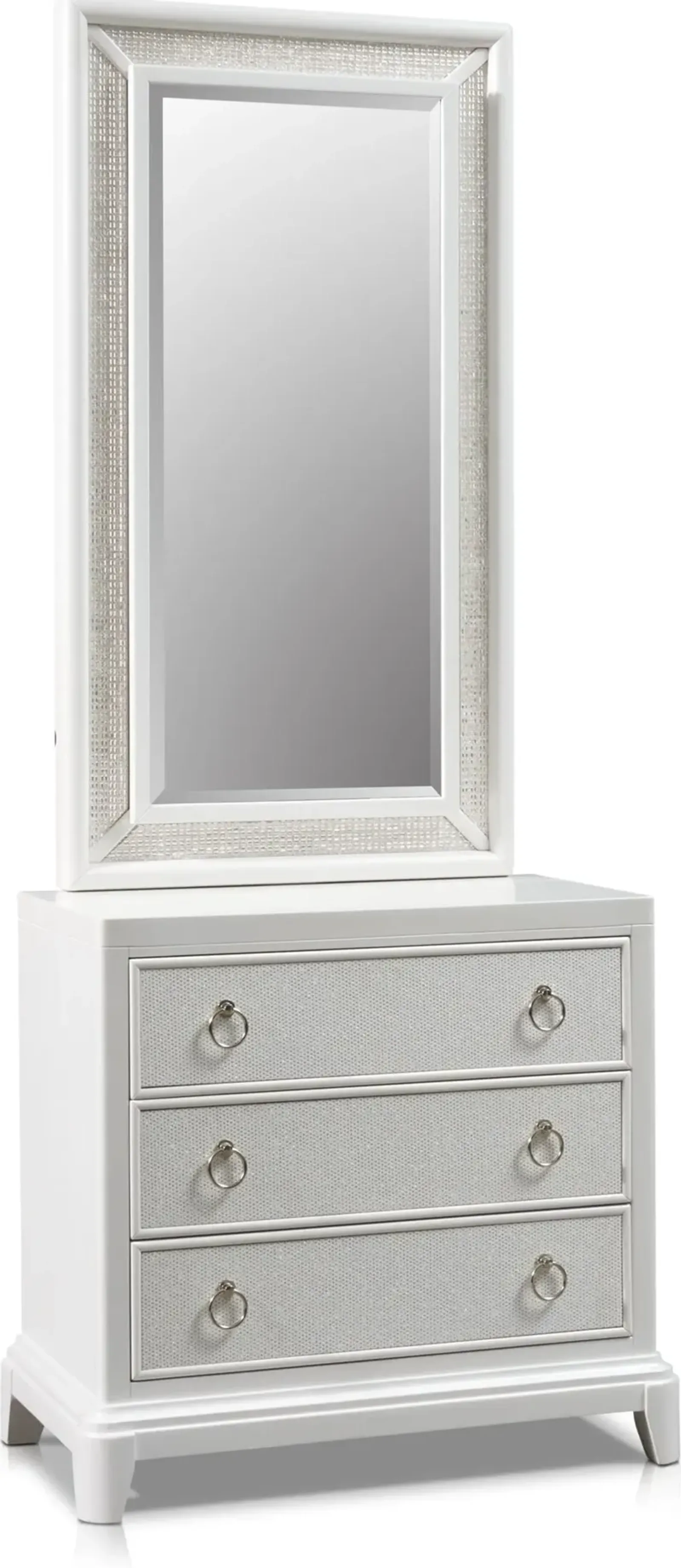 Zarah Nightstand and Mirror