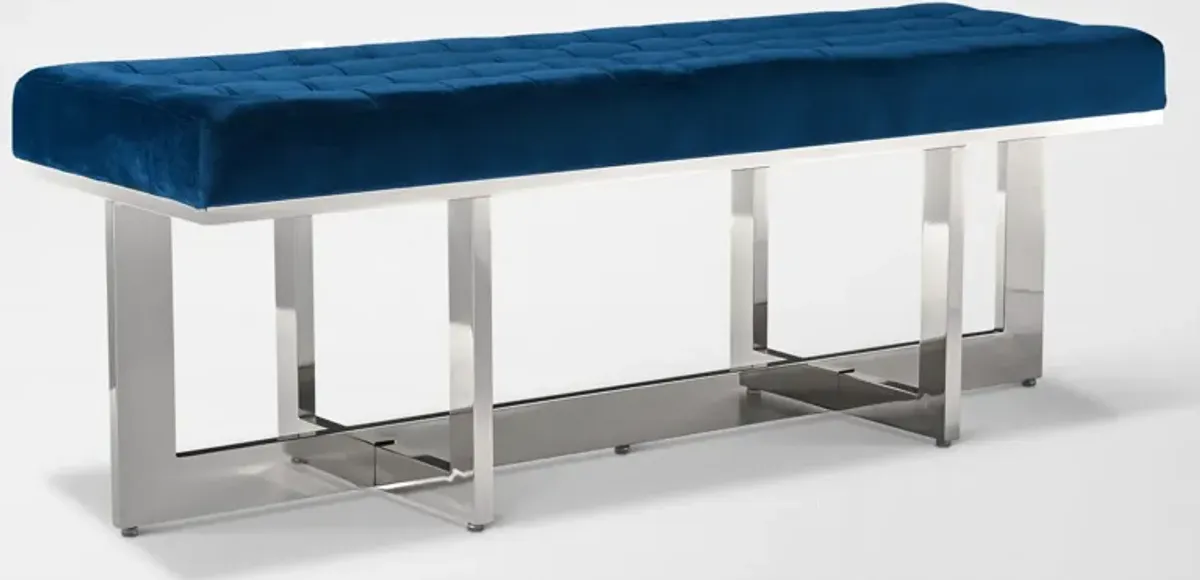 Concerto Bench - Blue Velvet