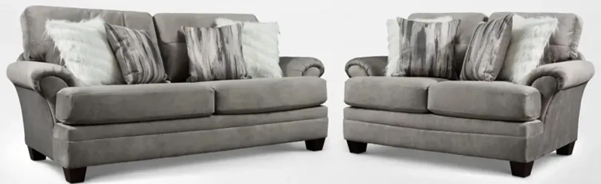 Cordelle Sofa and Loveseat - Gray