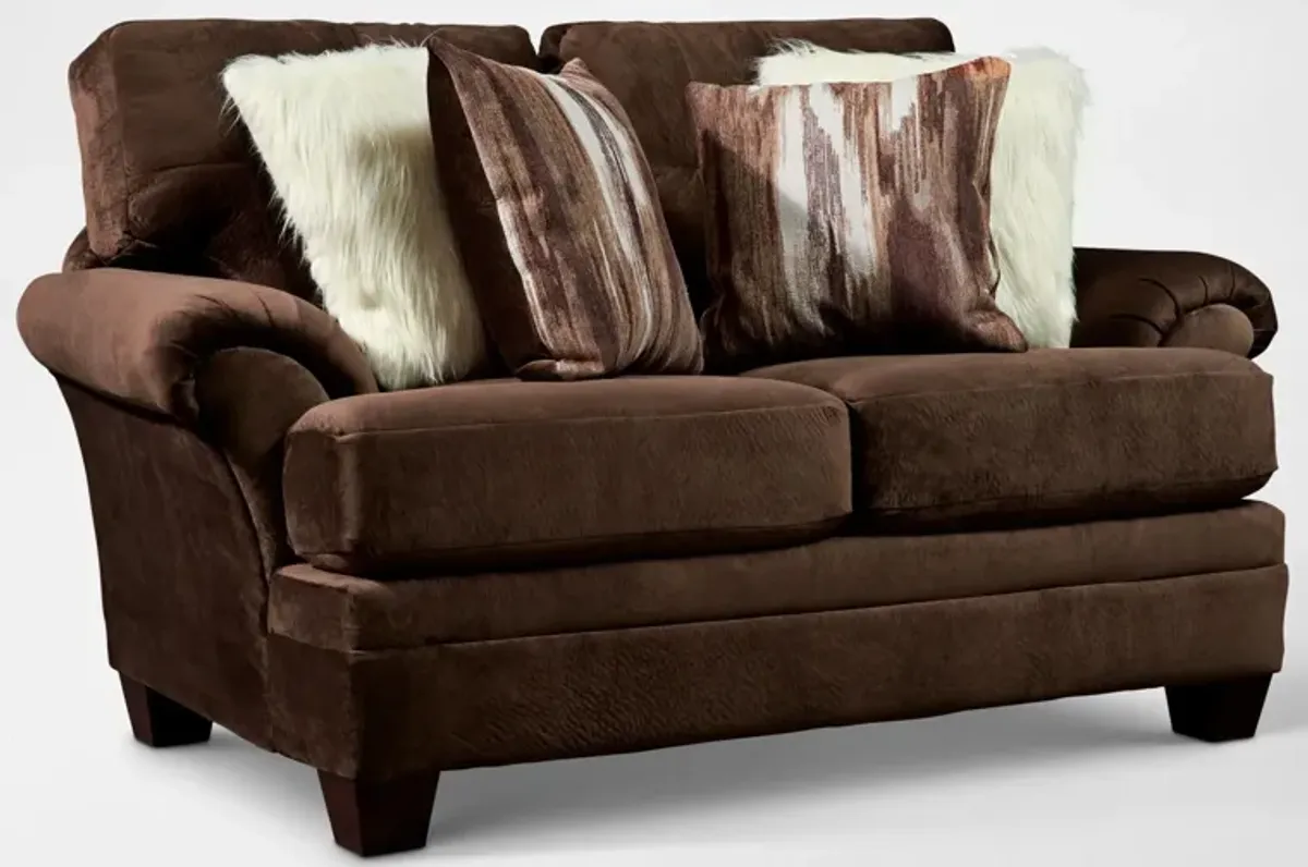 Cordelle Loveseat - Chocolate