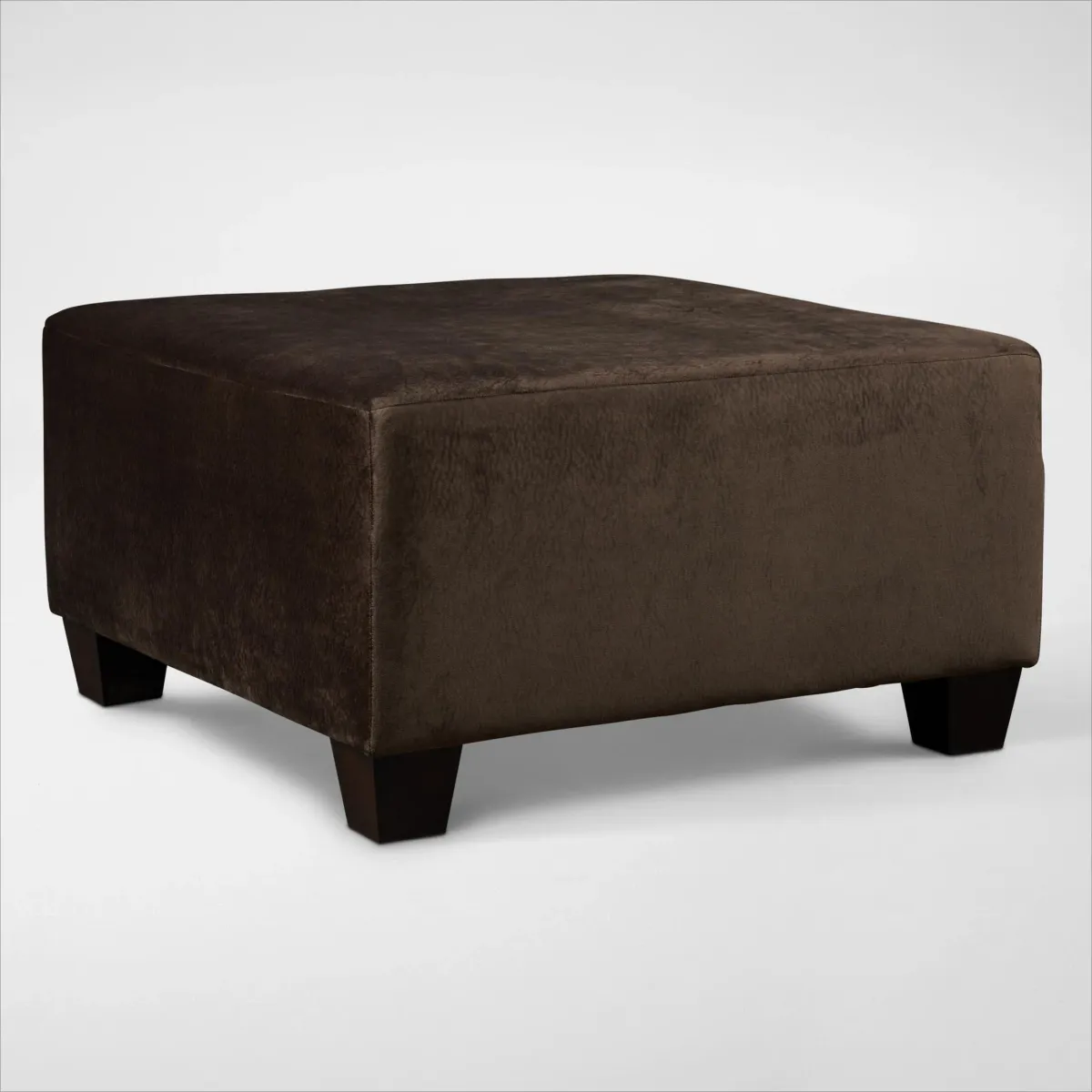 Cordelle Ottoman - Chocolate