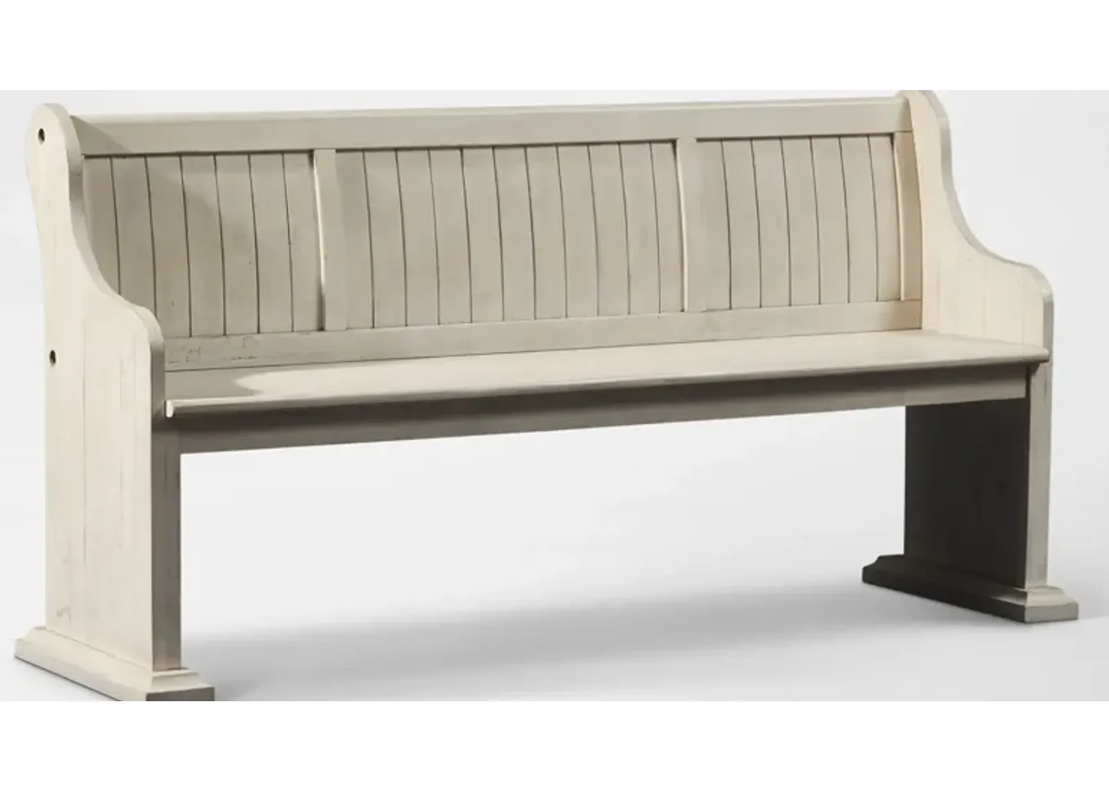 Charthouse Dining Bench - Alabaster