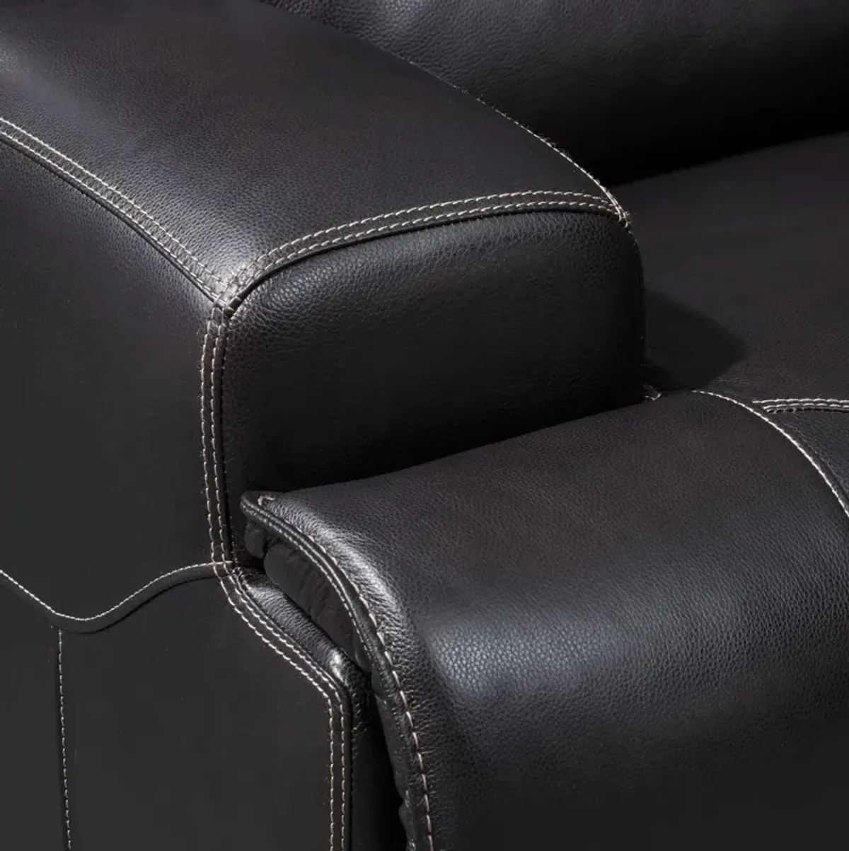 Preston Dual-Power Reclining Sofa - Black