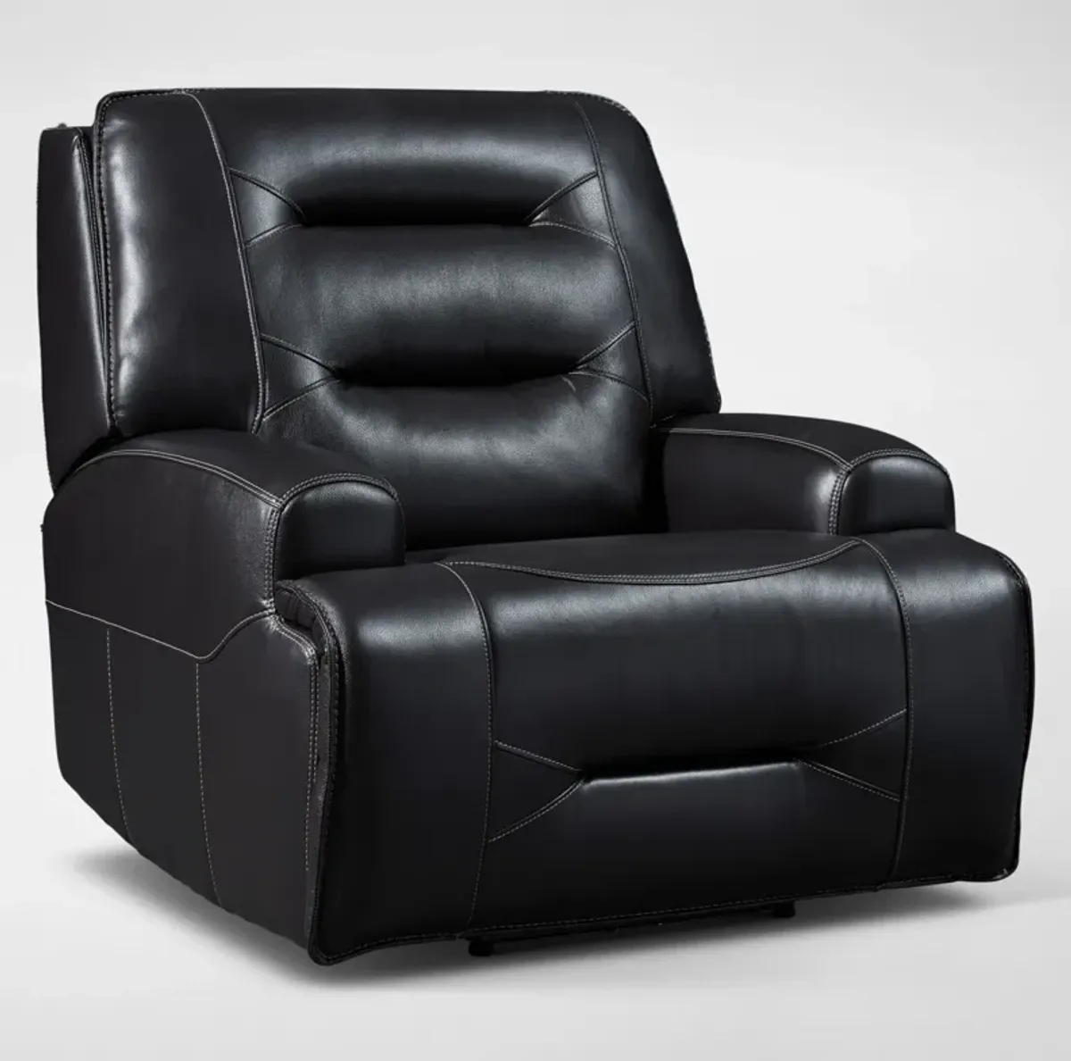 Preston Dual-Power Recliner - Black