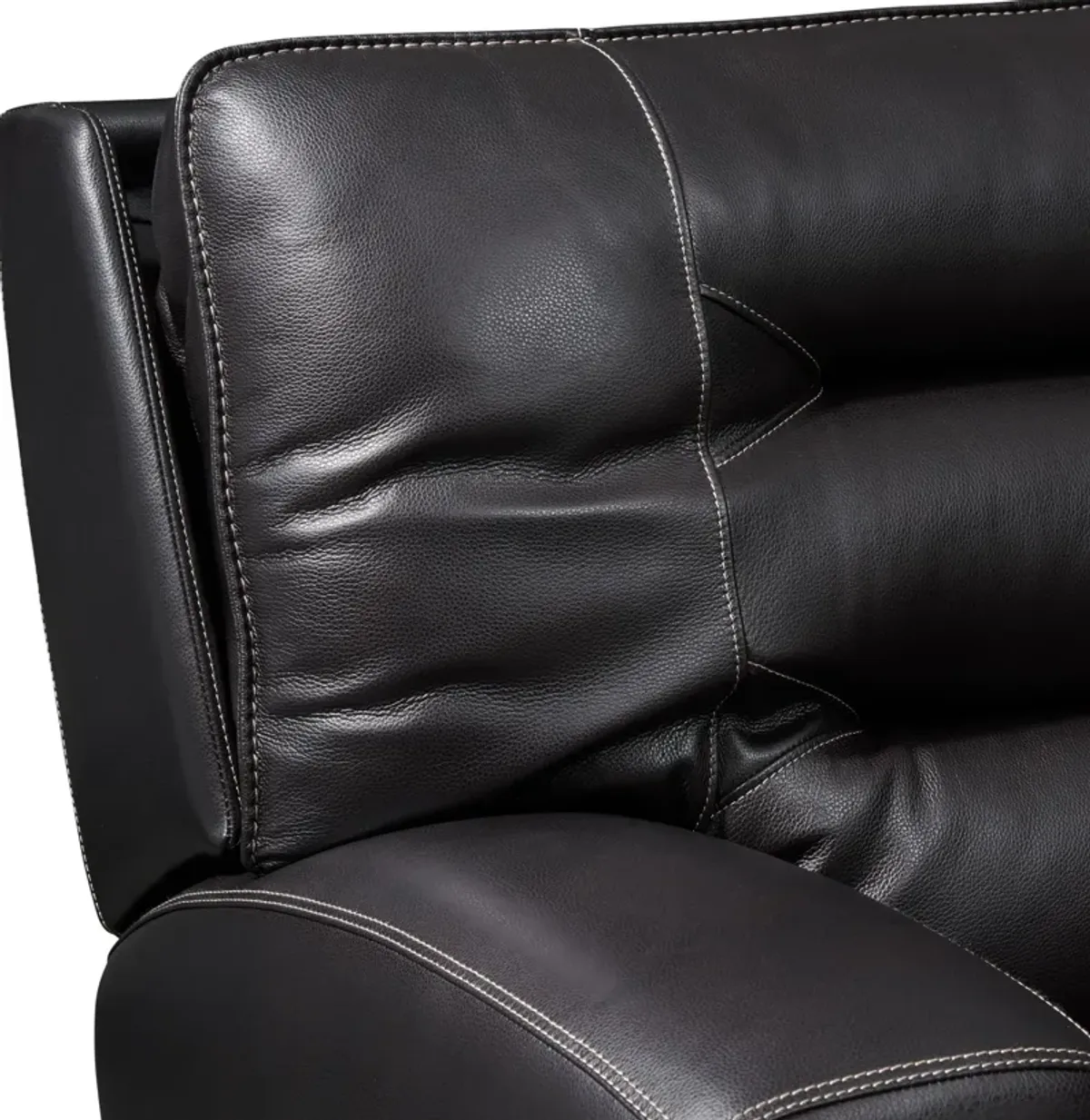 Preston Dual-Power Reclining Sofa and Loveseat Set - Black