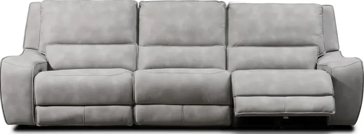 Holden 3-Piece Dual-Power Reclining Sofa - Stone