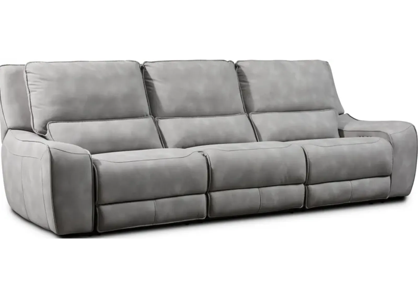 Holden 3-Piece Dual-Power Reclining Sofa - Stone