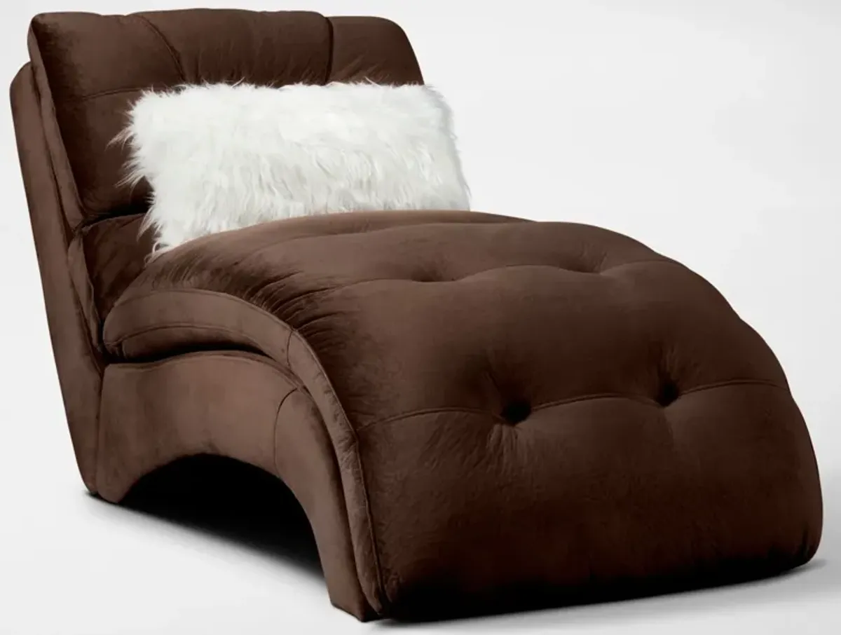 Cordelle Chaise - Chocolate