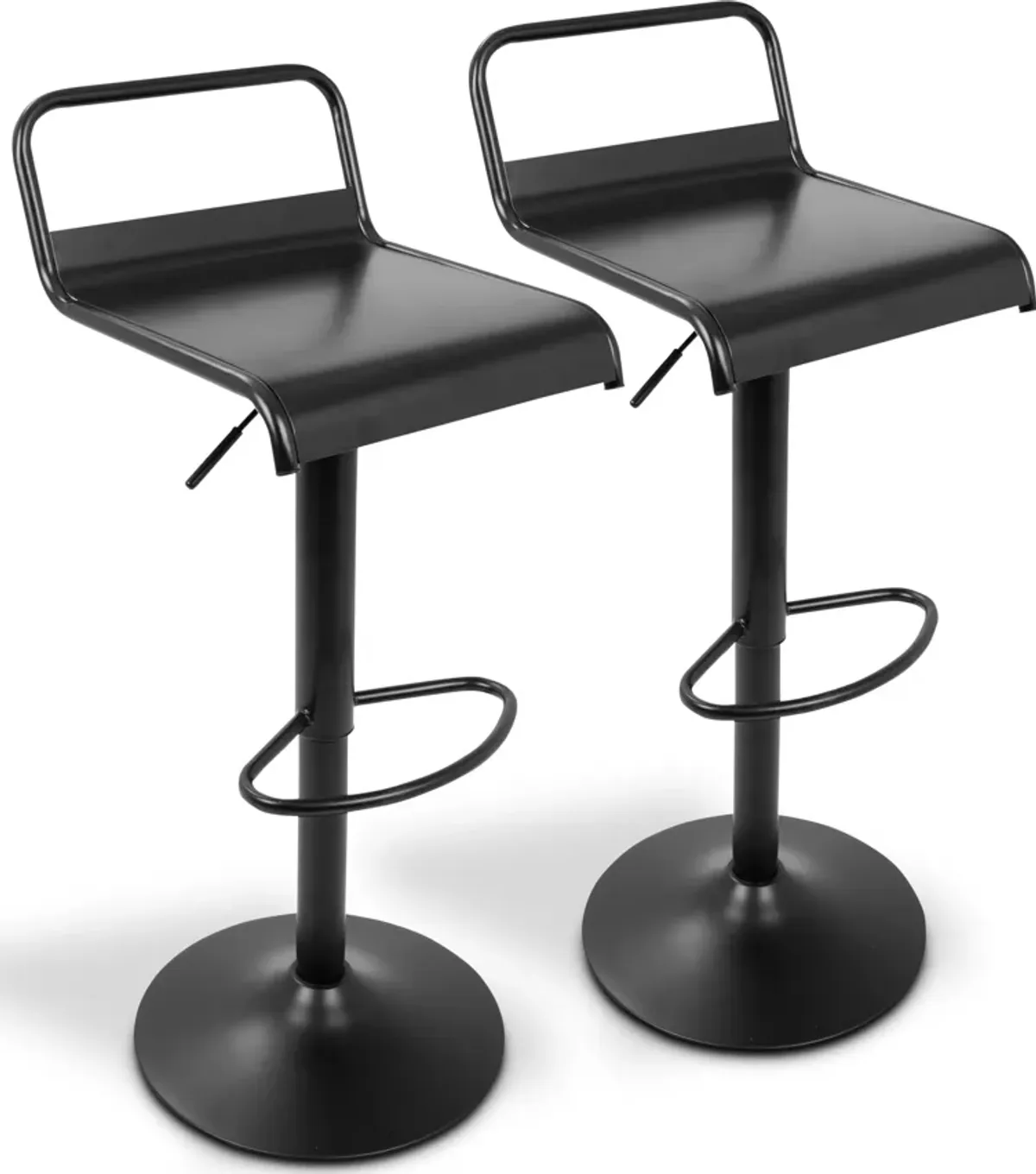 Duran Set of 2 Adjustable Swivel Bar Stools