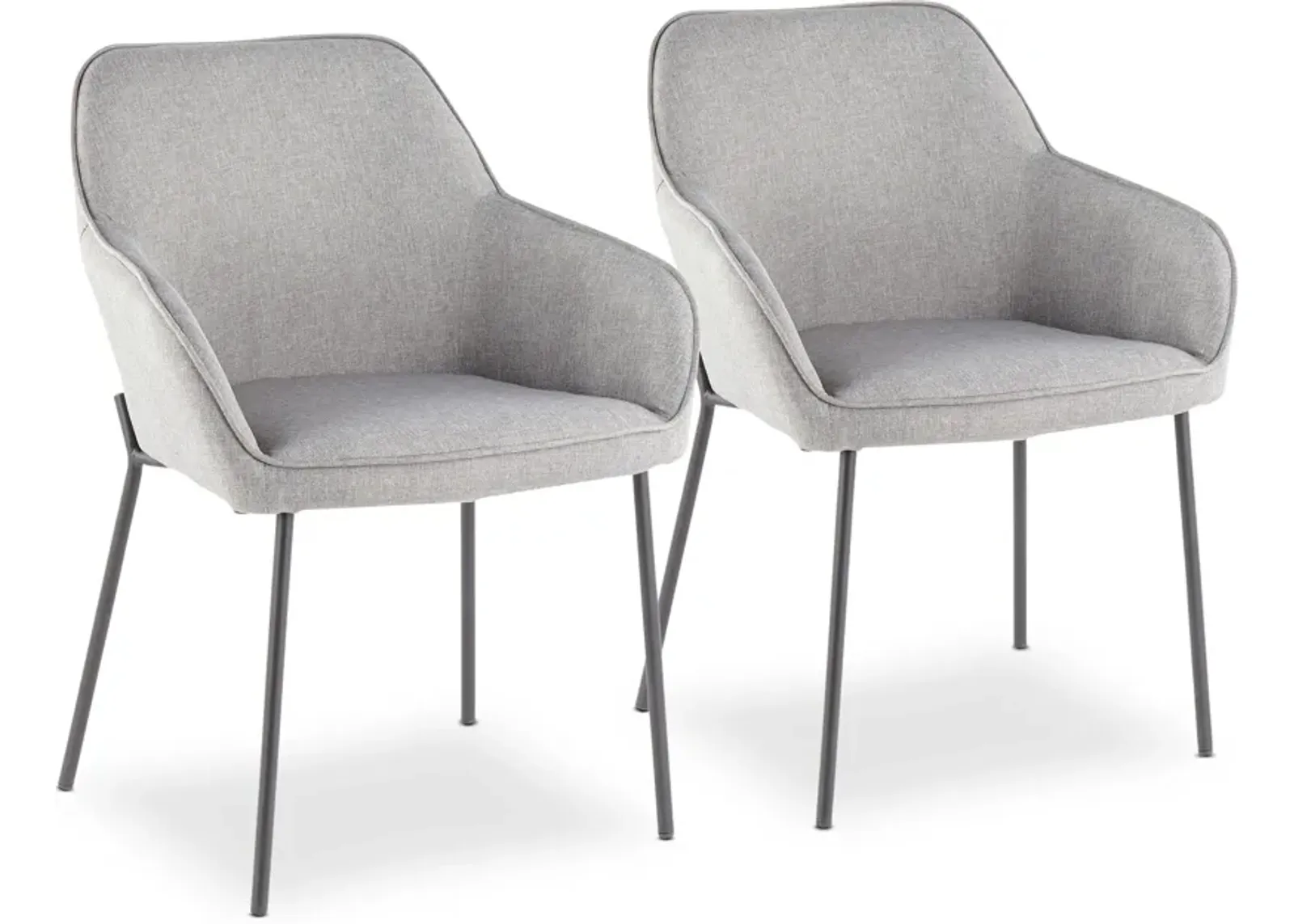 Liv Set of 2 Dining Chairs - Gray