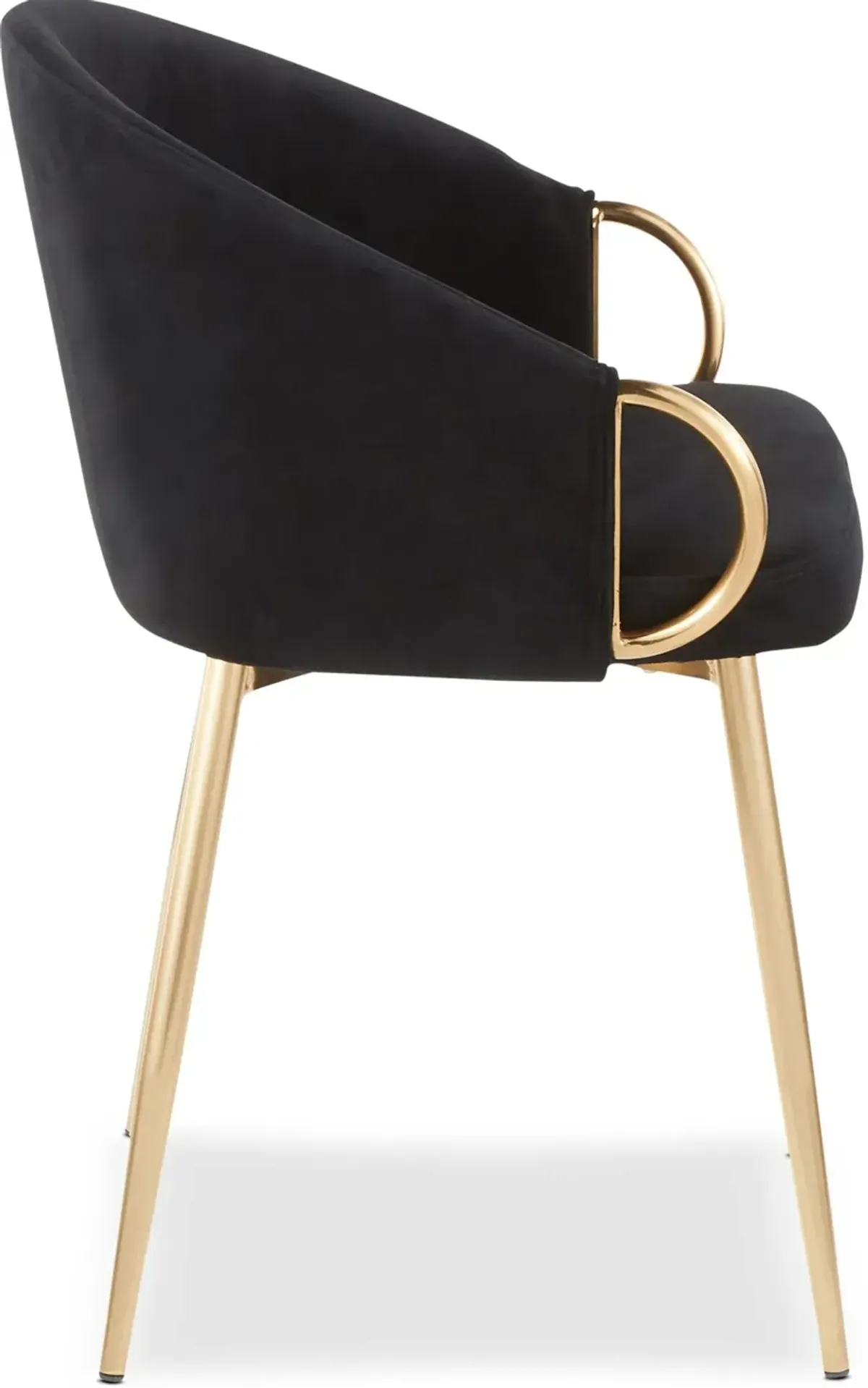 Eve Dining Chair - Black Velvet