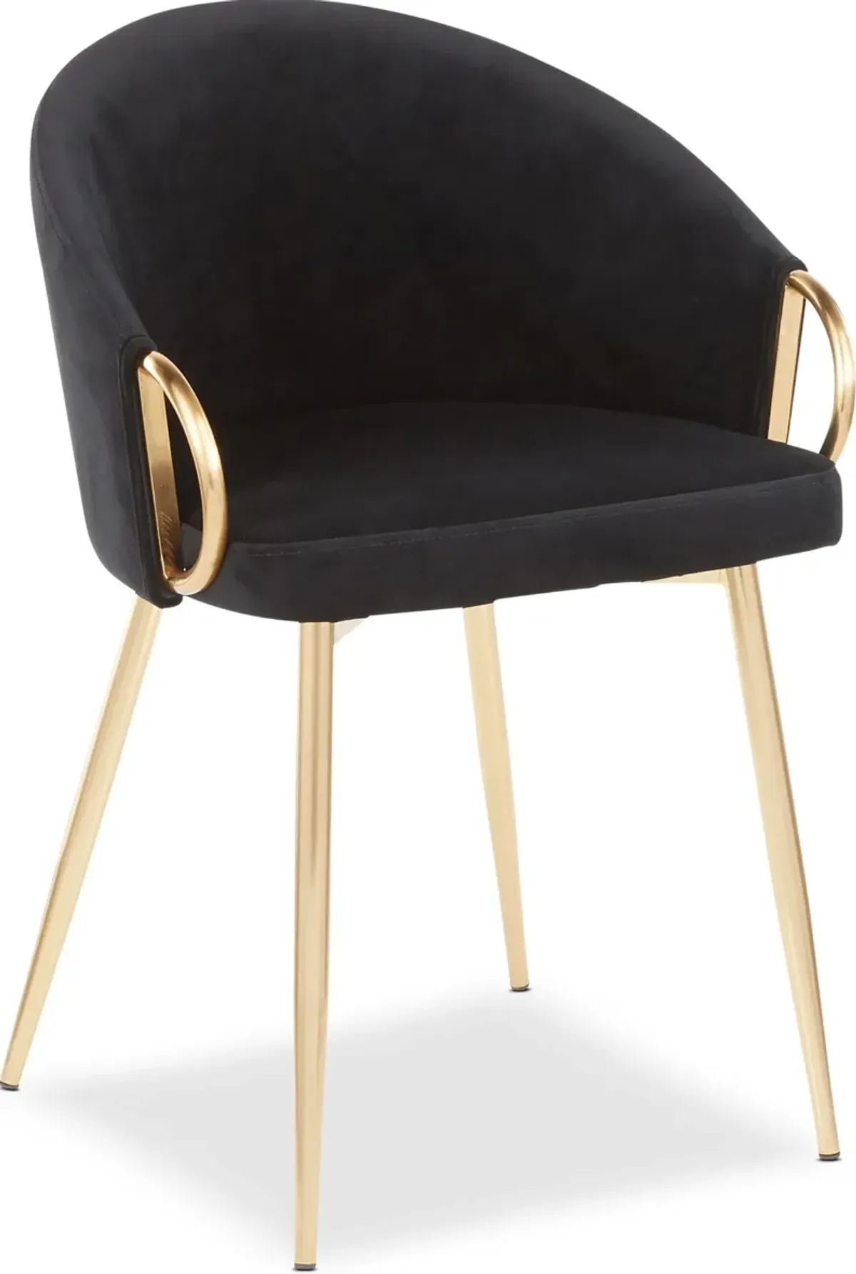 Eve Dining Chair - Black Velvet