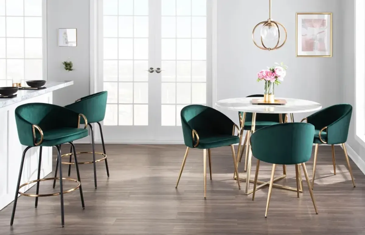 Eve Dining Chair - Green Velvet