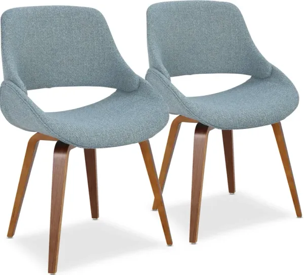 Uma Set of 2 Dining Chairs - Blue