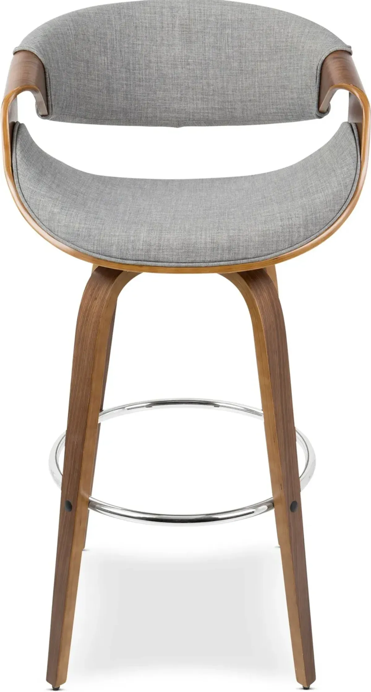 Leo Set of 2 Swivel Bar Stools - Gray