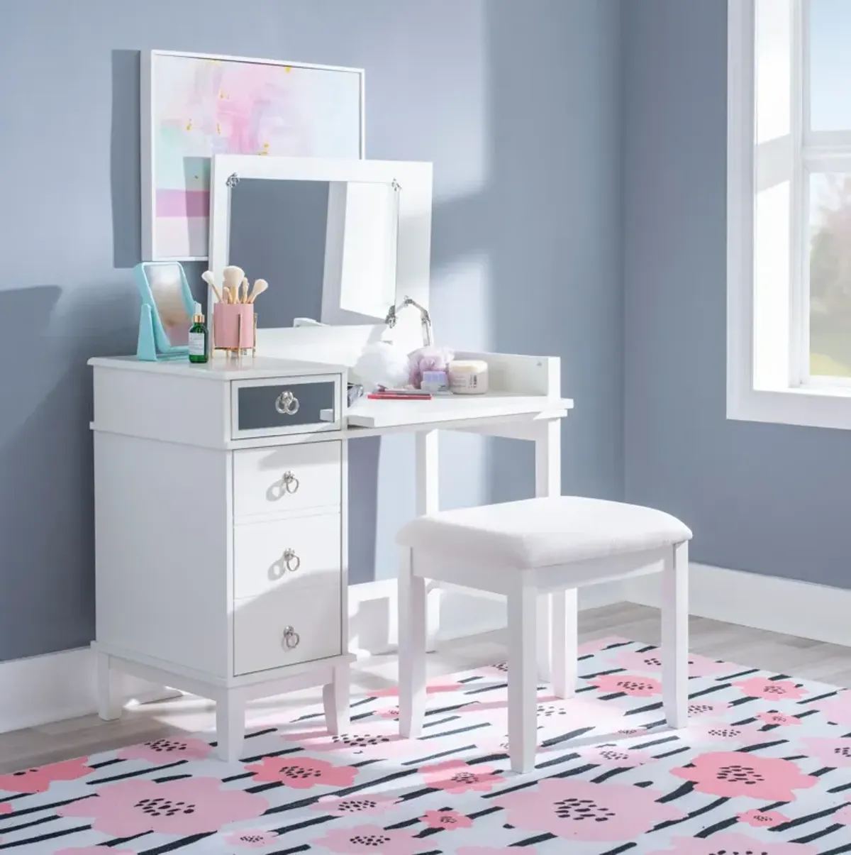 Jenna Vanity Desk and Stool