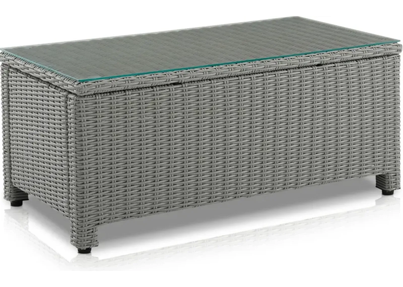 Destin Outdoor Rectangular Coffee Table - Gray