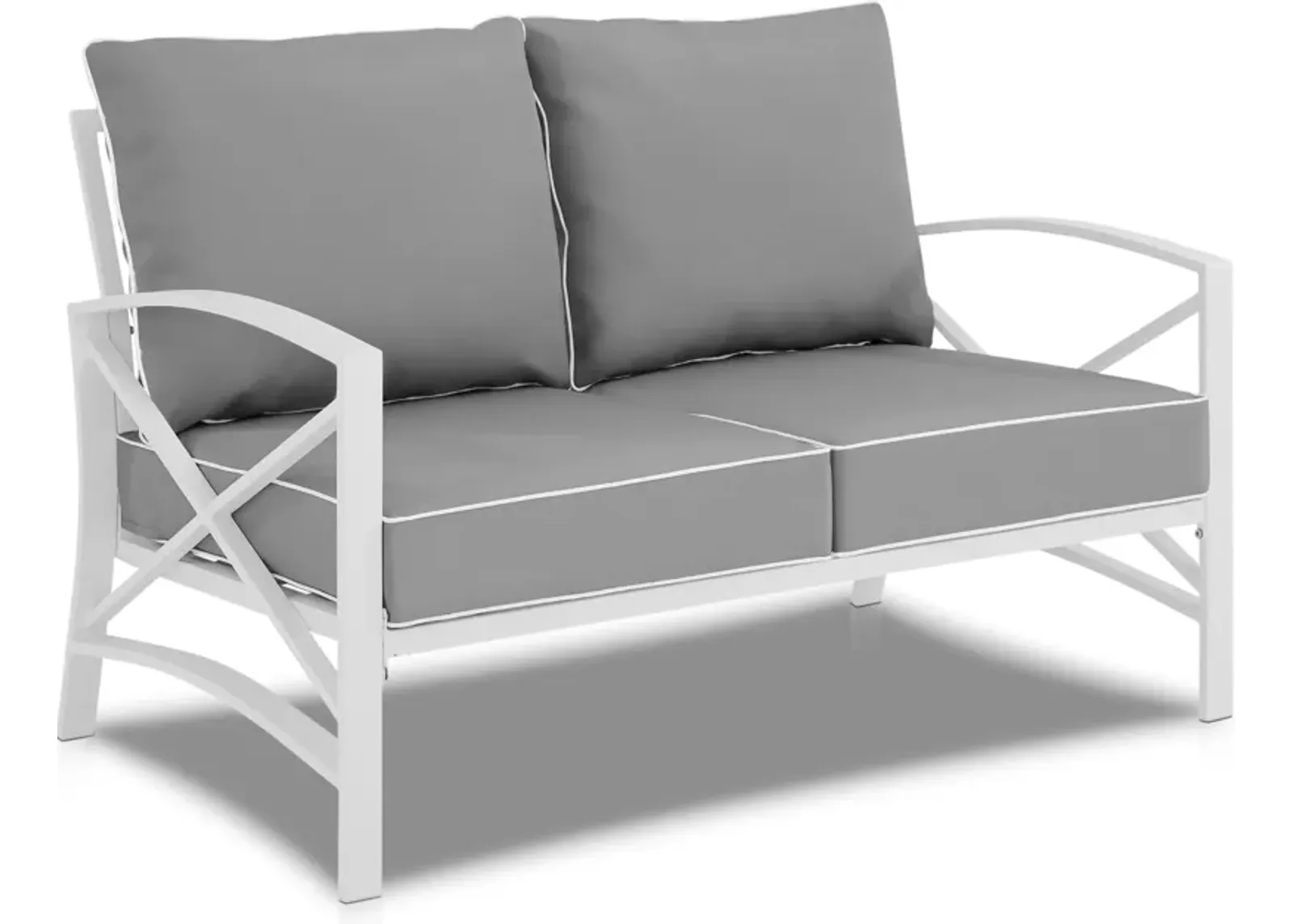 Clarion Outdoor Loveseat - Gray