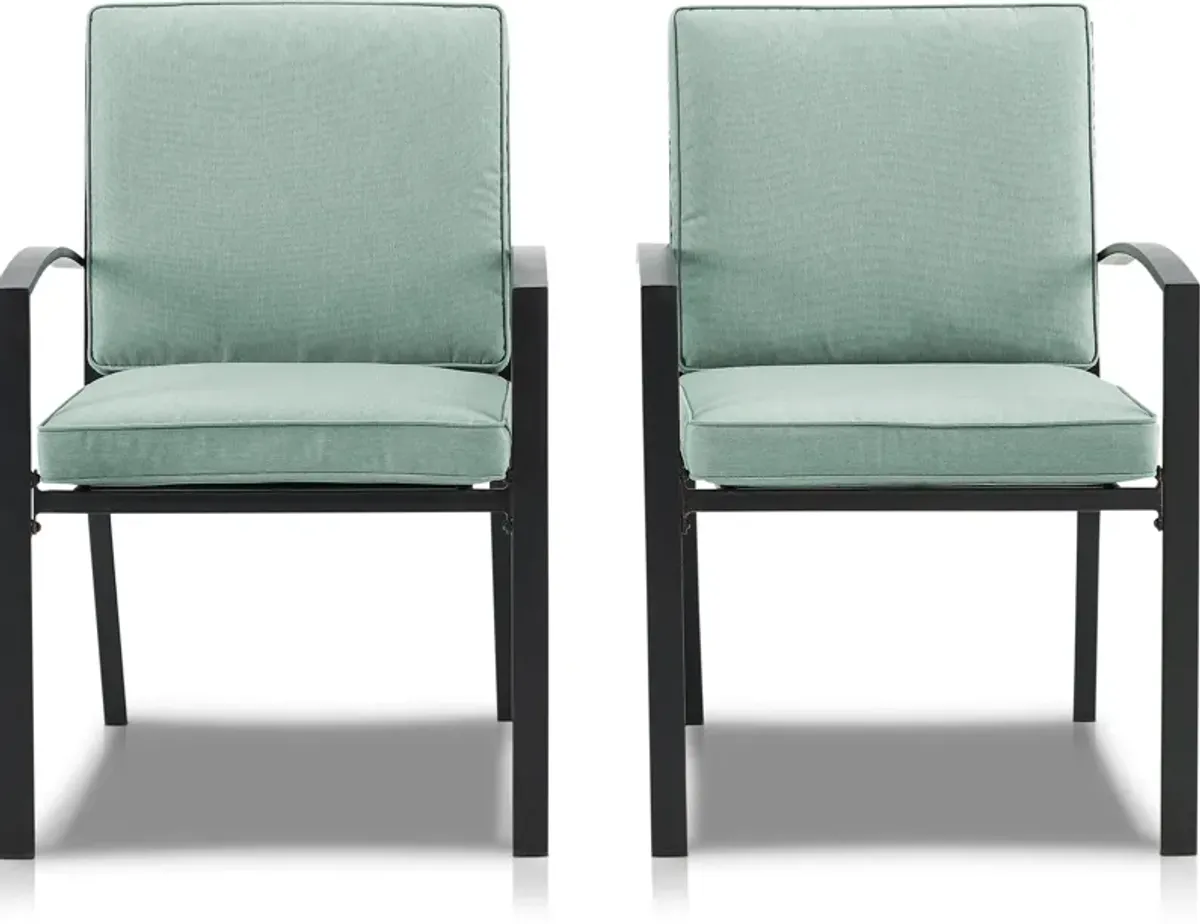 Clarion Set of 2 Outdoor Dining Chairs - Mist