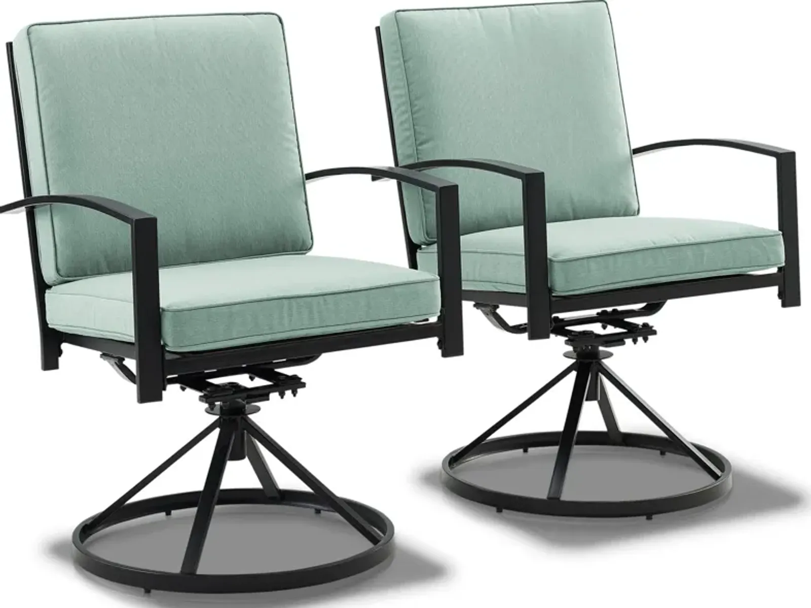 Clarion Set of 2 Outdoor Swivel Chairs - Mist