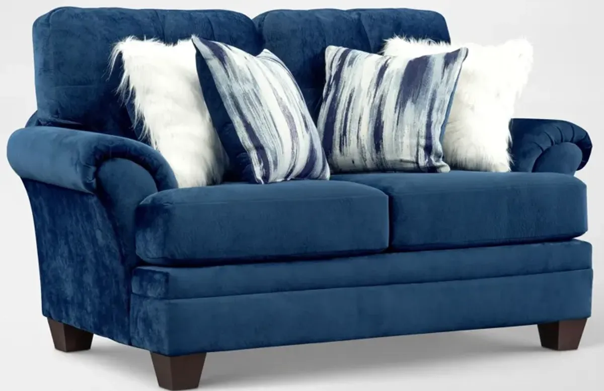 Cordelle Sofa and Loveseat Set - Blue