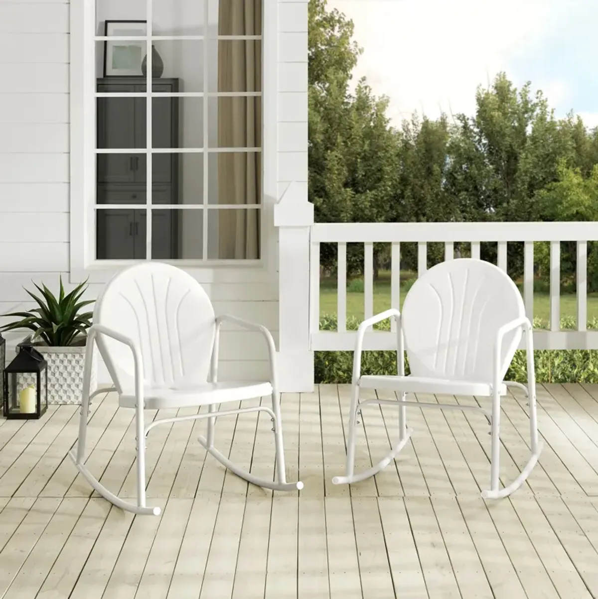 Kona Set of 2 Outdoor Rocking Chairs - White