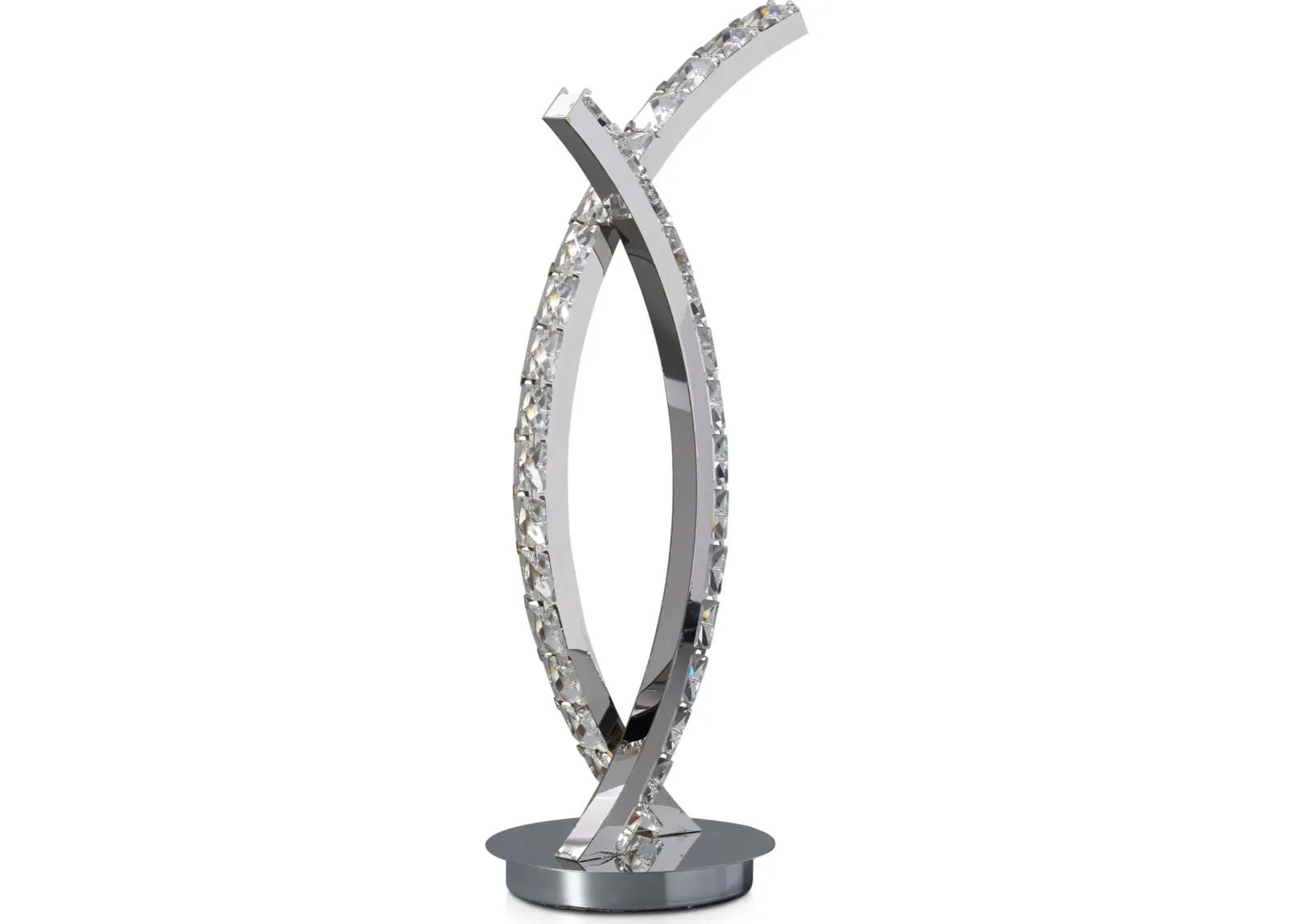 Curve Crystal 17'' Table Lamp