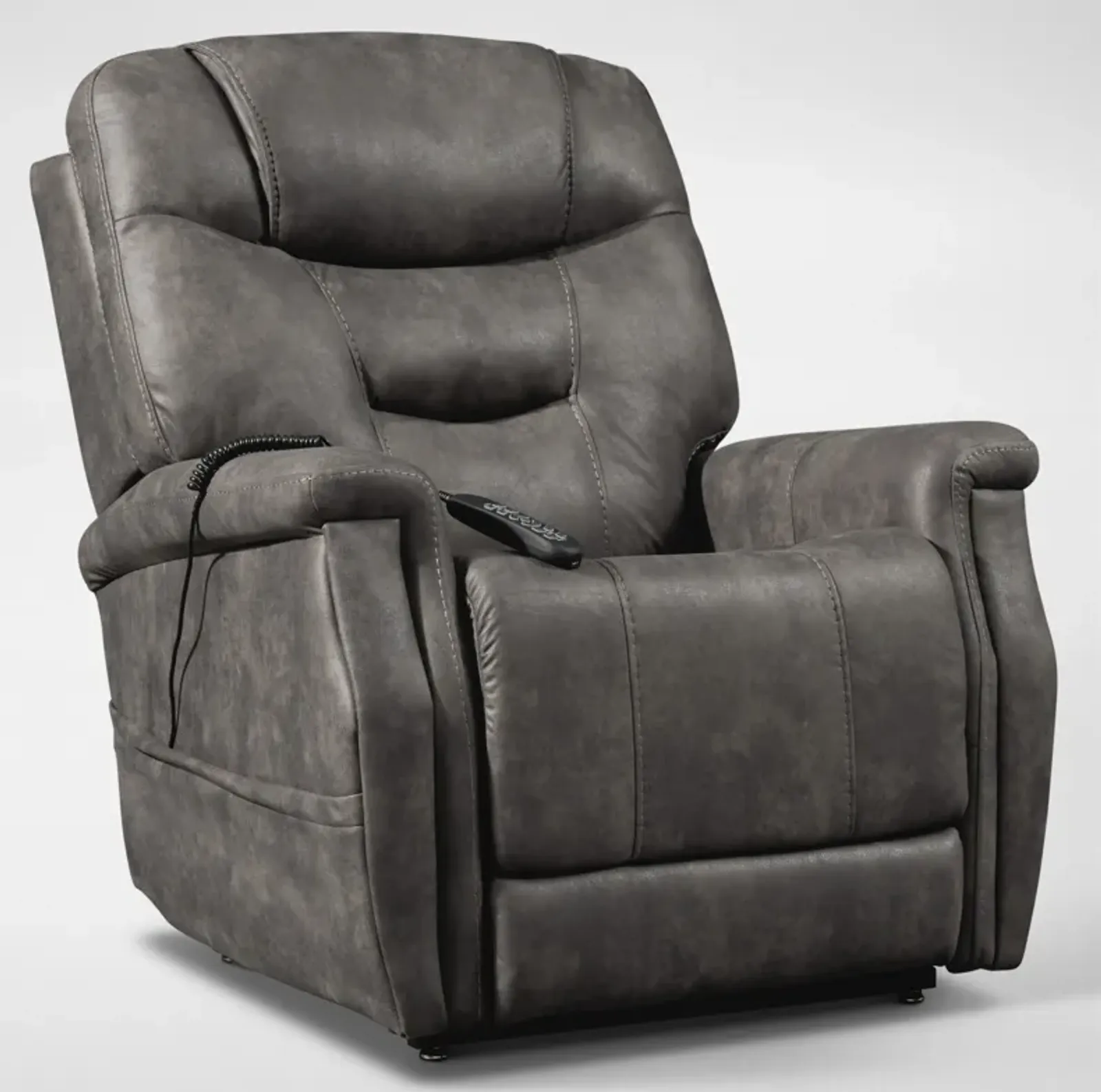 Cyrus Triple-Power Heated Lift Recliner - Gray