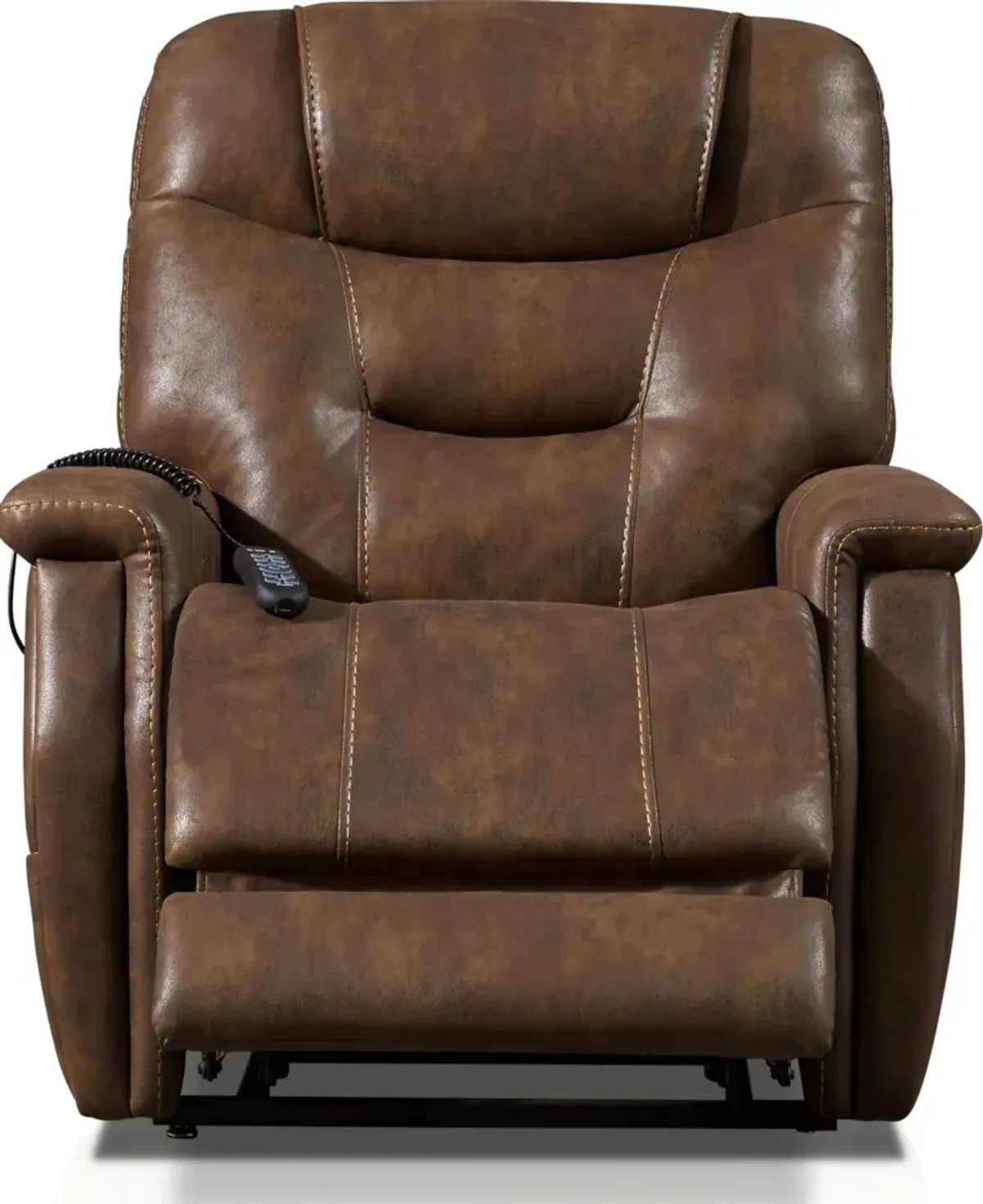 Cyrus Triple-Power Heated Lift Recliner - Brown