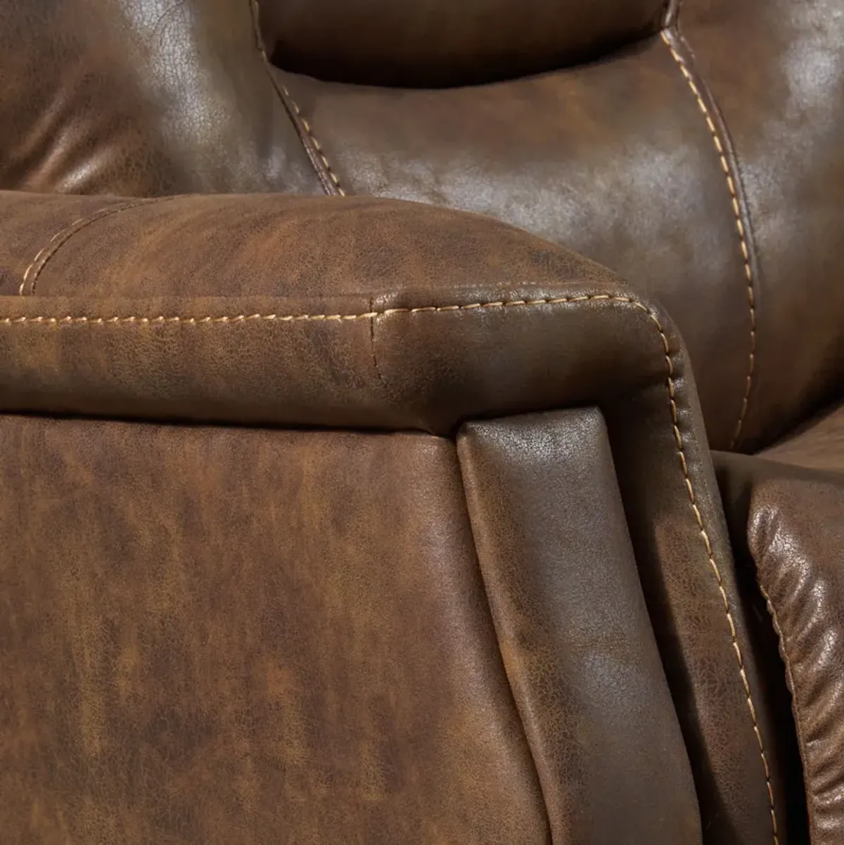 Cyrus Triple-Power Heated Lift Recliner - Brown