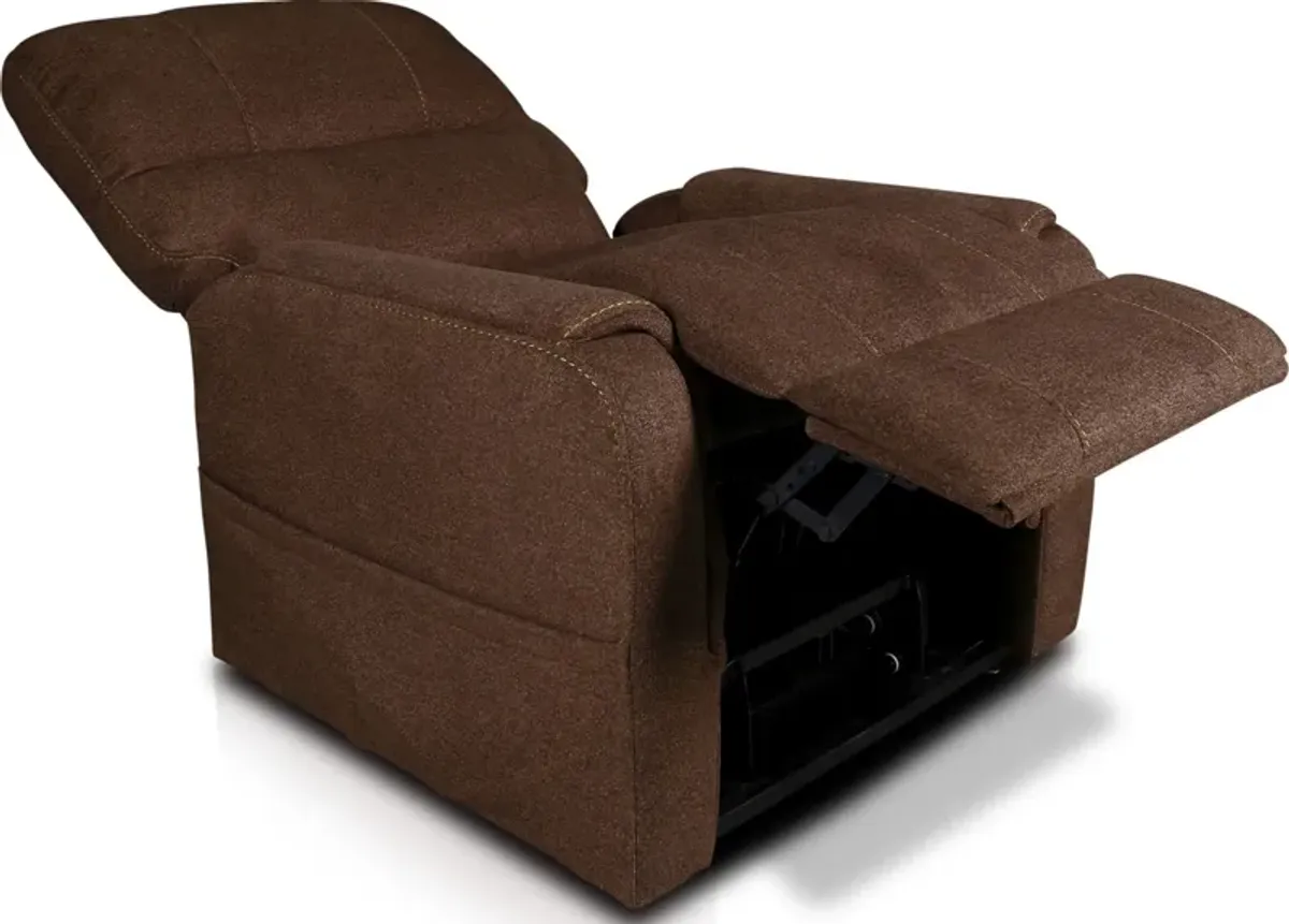 Lark Power Lift Recliner - Brown