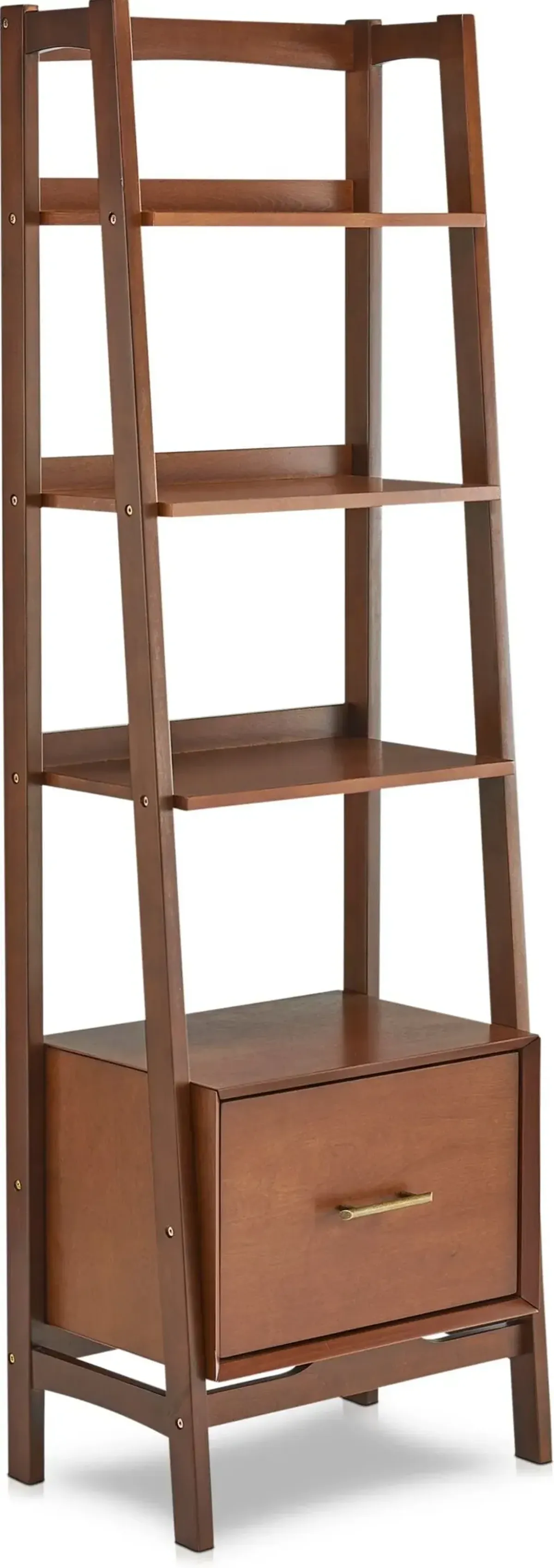 Bruce Small Bookcase - Dark Wood