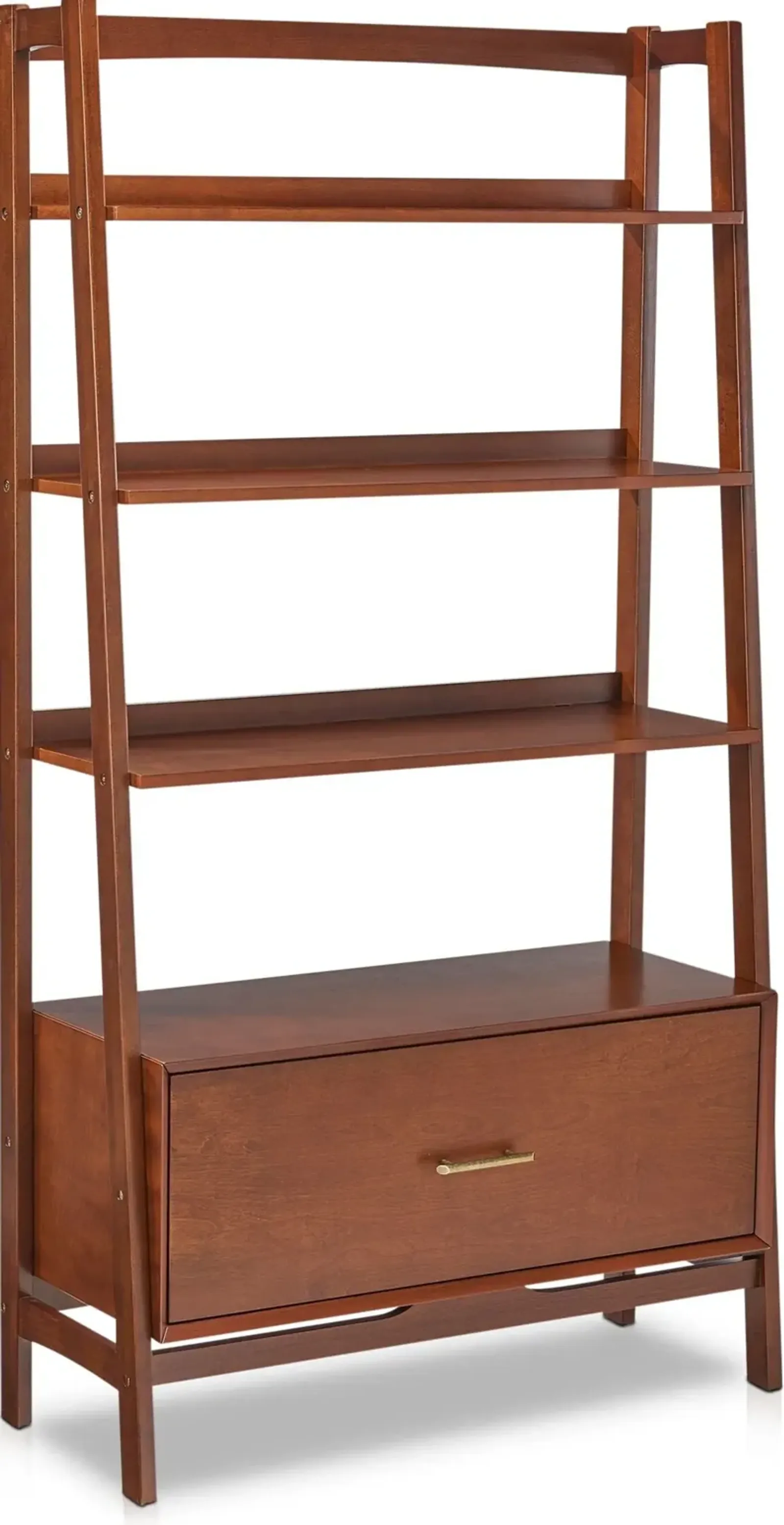 Bruce Large Bookcase - Dark Wood