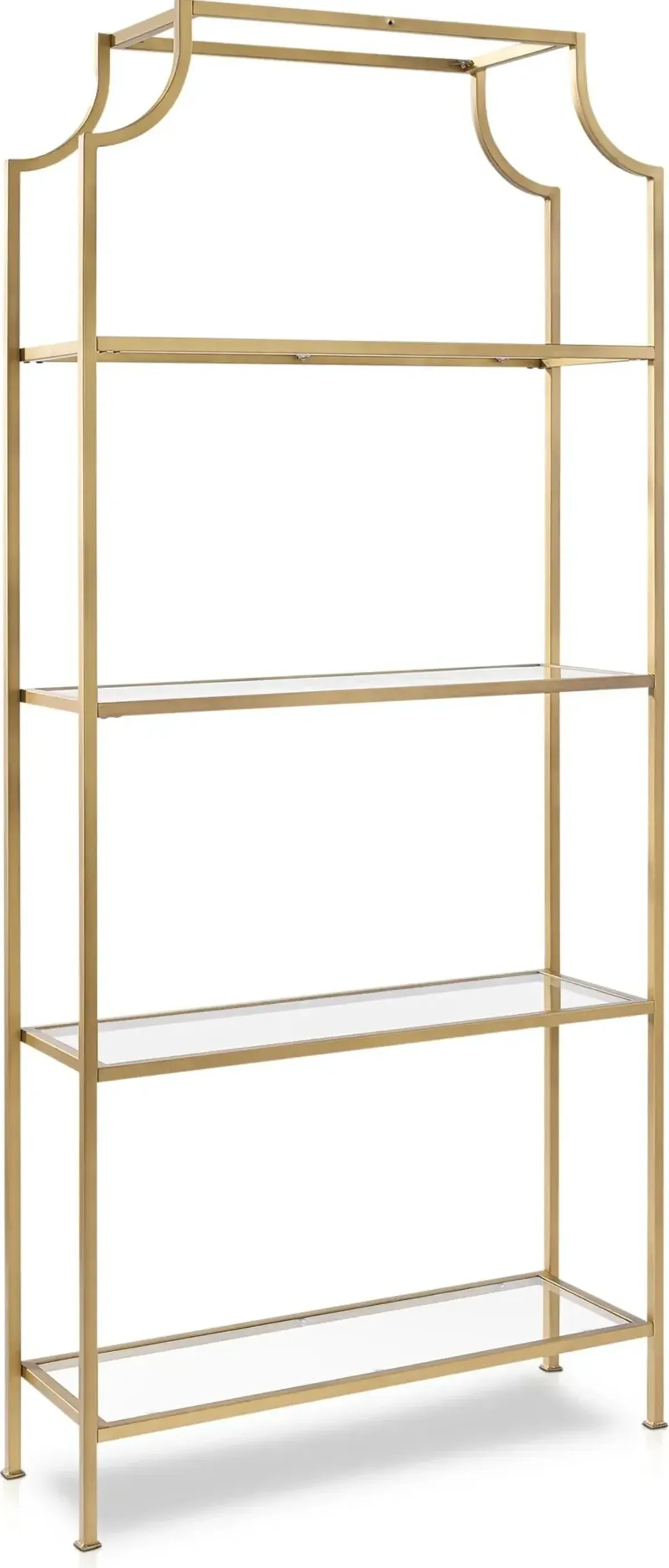 Shea Bookcase - Gold